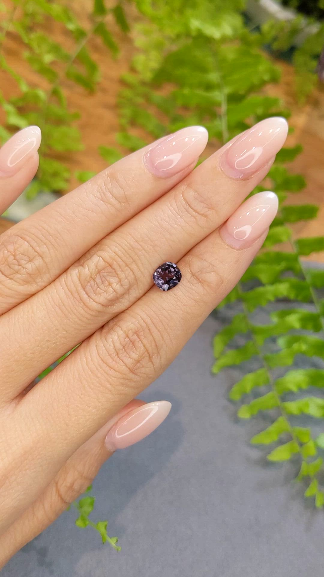 1.12 Ct. Purple Spinel from Burma (Myanmar) Size Video