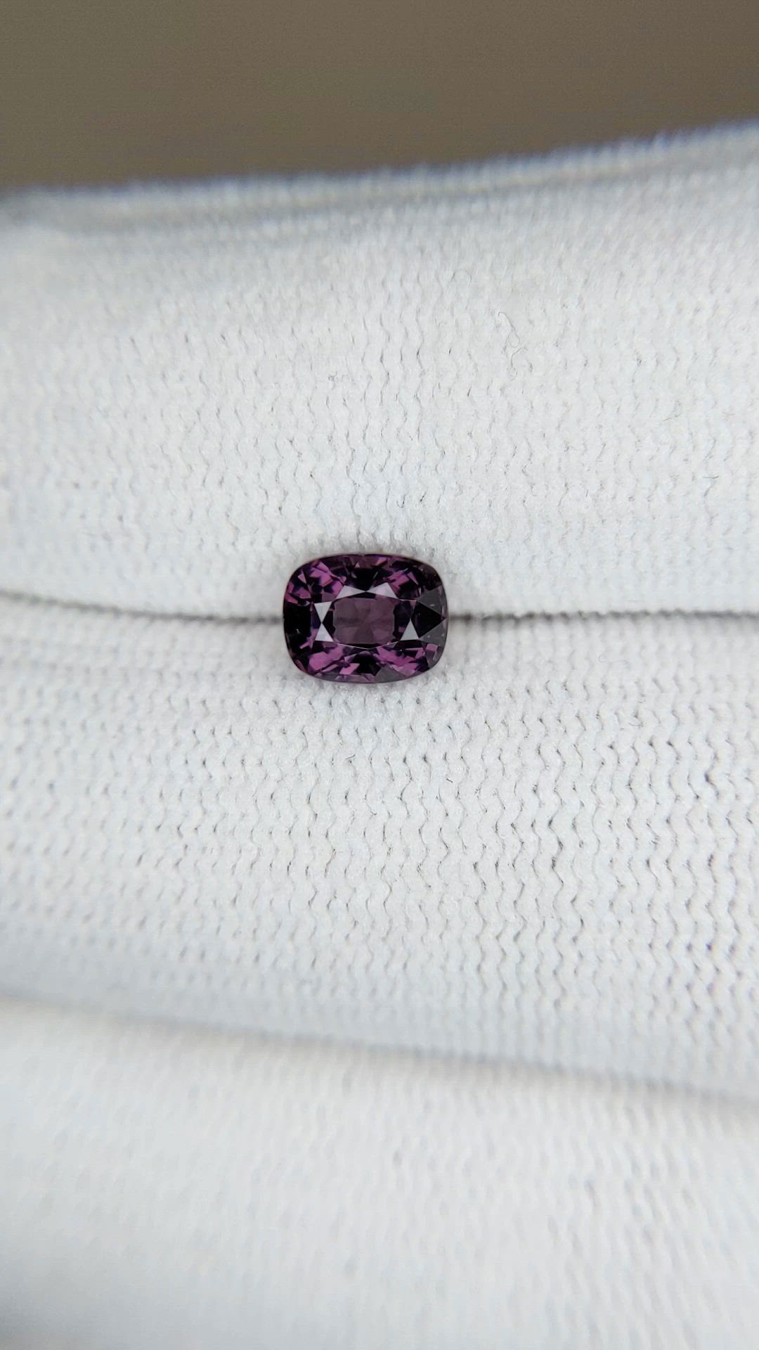 1.20 Ct. Purple Spinel from Burma (Myanmar) Size Video