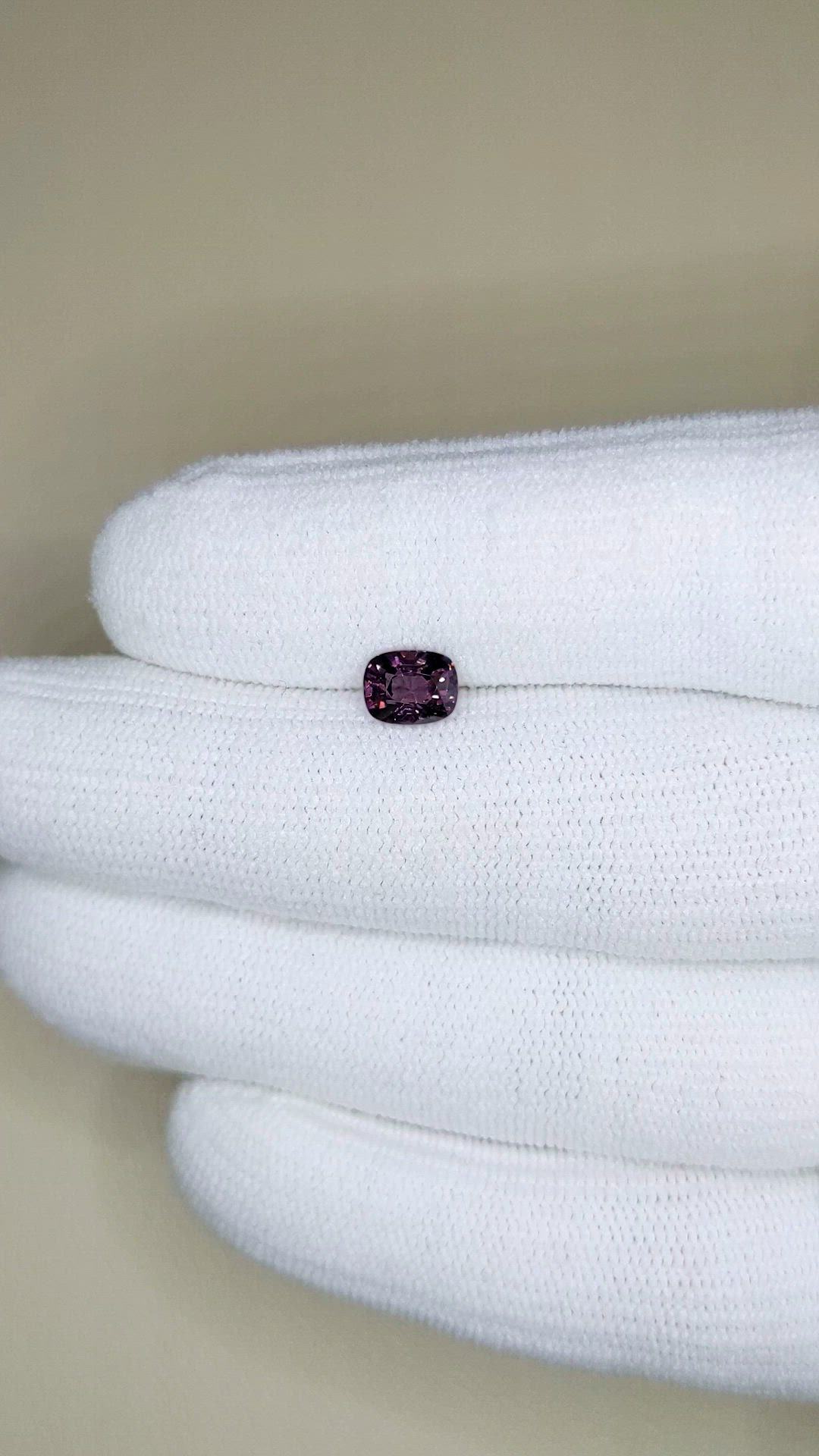 1.20 Ct. Purple Spinel from Burma (Myanmar) Size Video