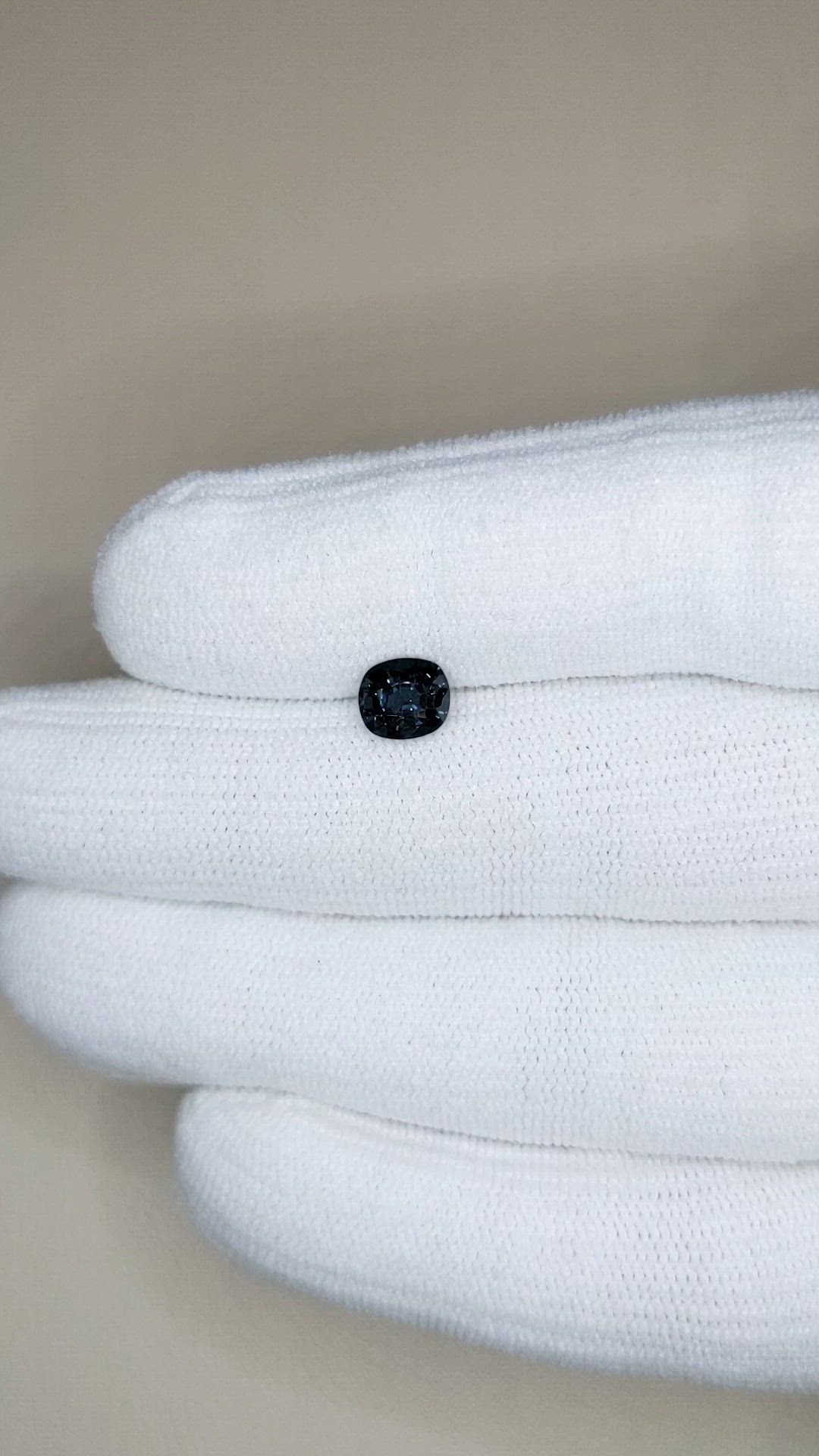 1.12 Ct. Purplish Blue Spinel from Burma (Myanmar) Size Video