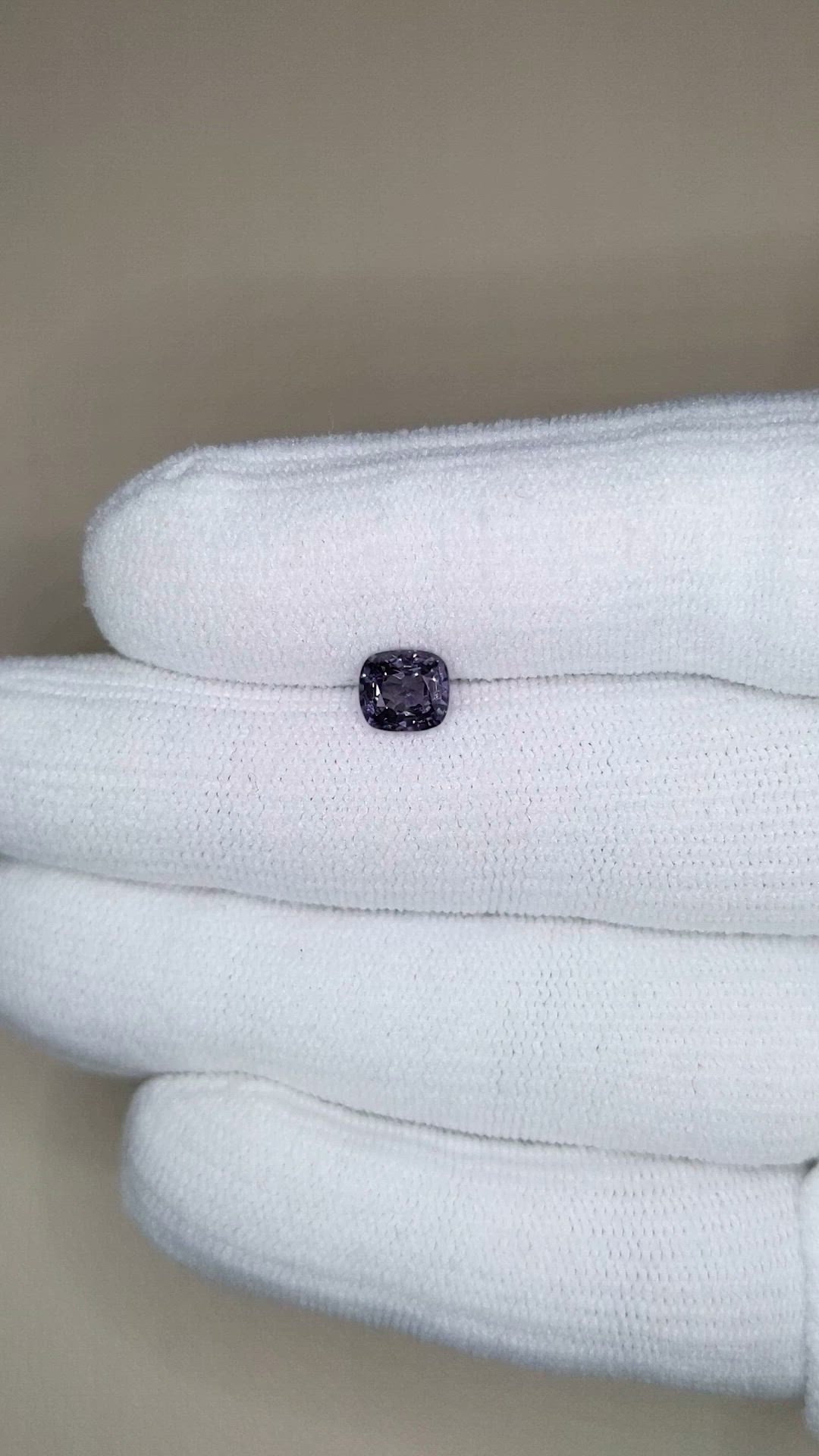 1.10 Ct. Purple Spinel from Burma (Myanmar) Size Video