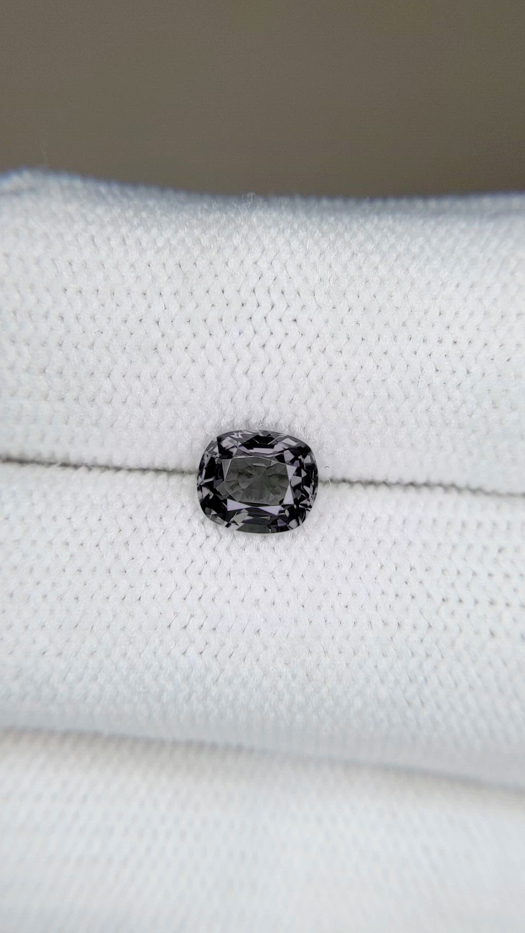 1.05 Ct. Grey Spinel from Burma (Myanmar) Size Video