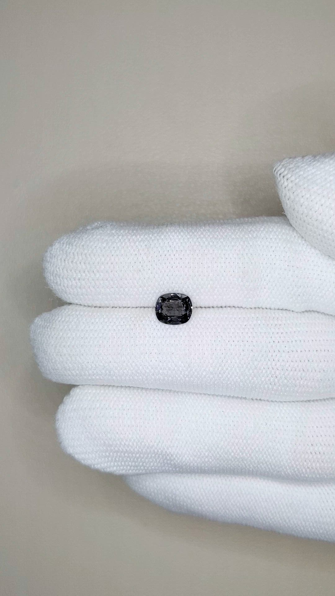 1.05 Ct. Grey Spinel from Burma (Myanmar) Size Video
