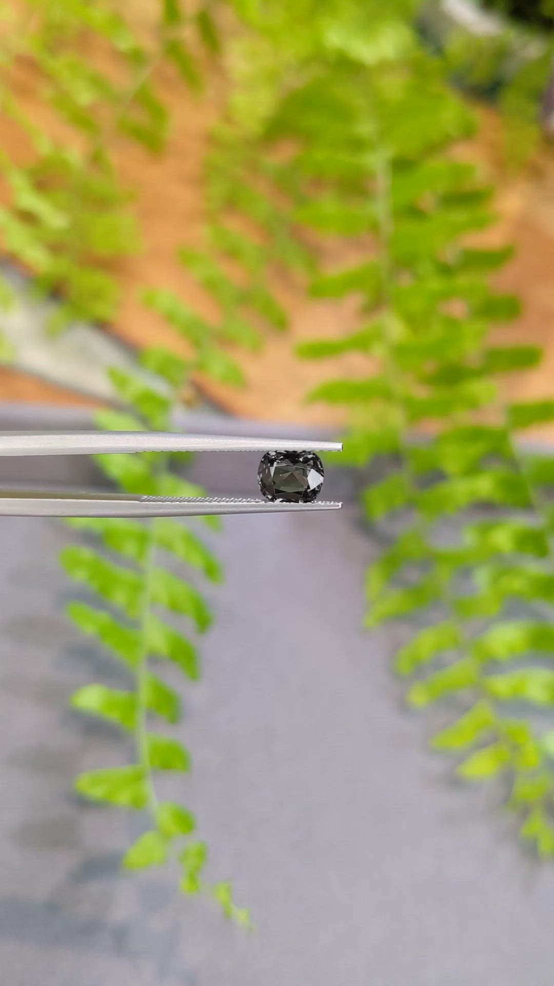 1.05 Ct. Grey Spinel from Burma (Myanmar) Size Video