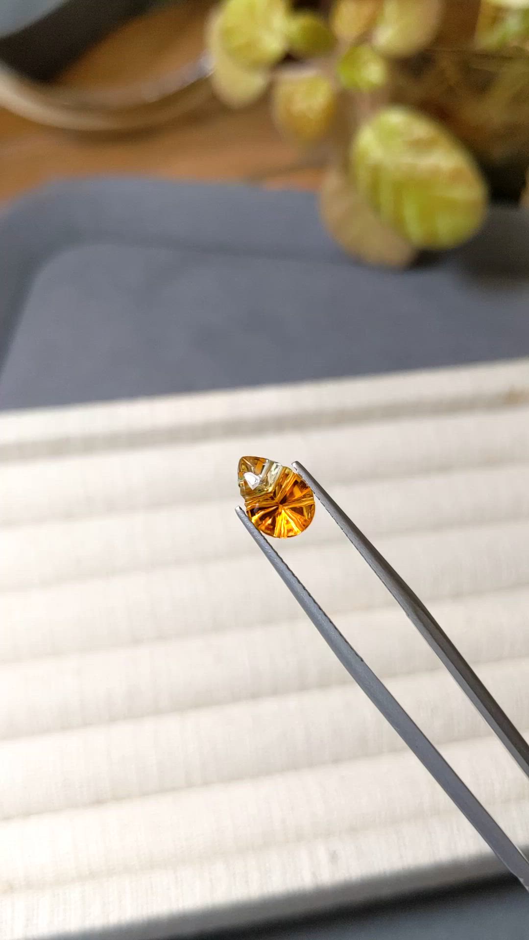 1.89 Ct. Yellowish Orange Citrine from Brazil Size Video