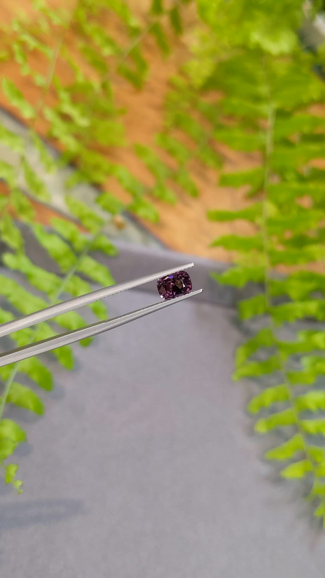 1.22 Ct. Purple Spinel from Burma (Myanmar) Size Video