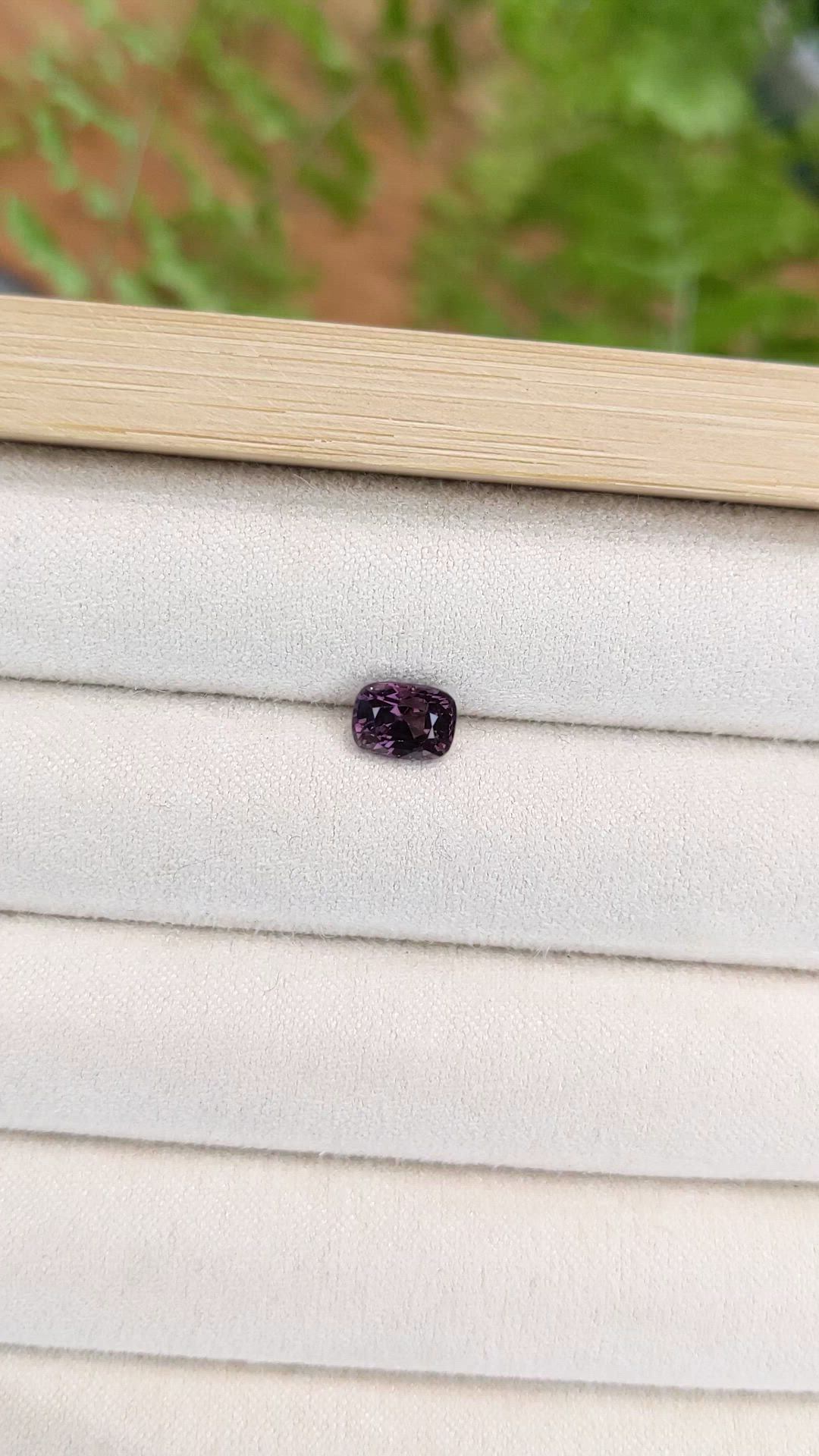 1.22 Ct. Purple Spinel from Burma (Myanmar) Size Video