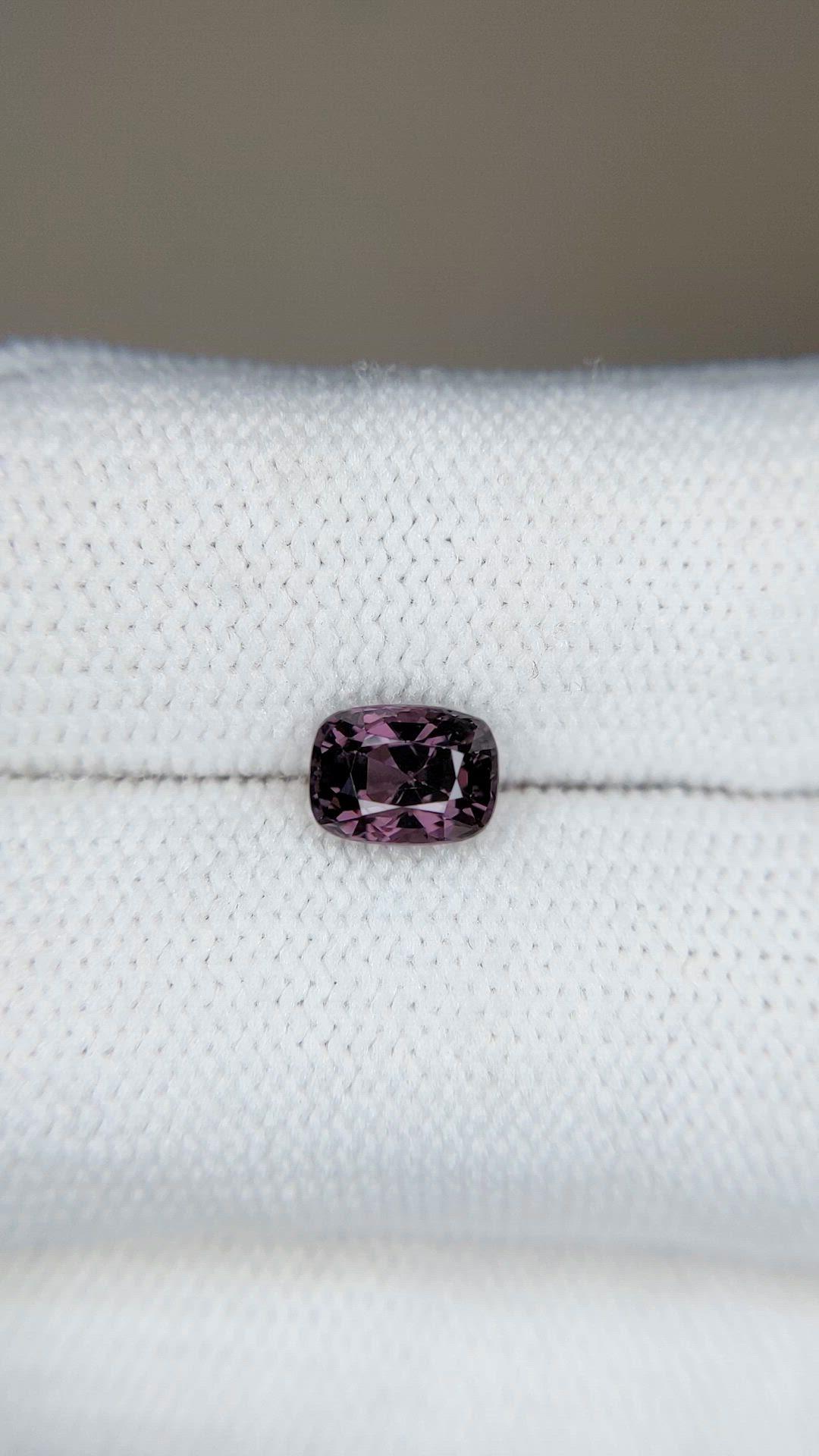 1.22 Ct. Purple Spinel from Burma (Myanmar) Size Video
