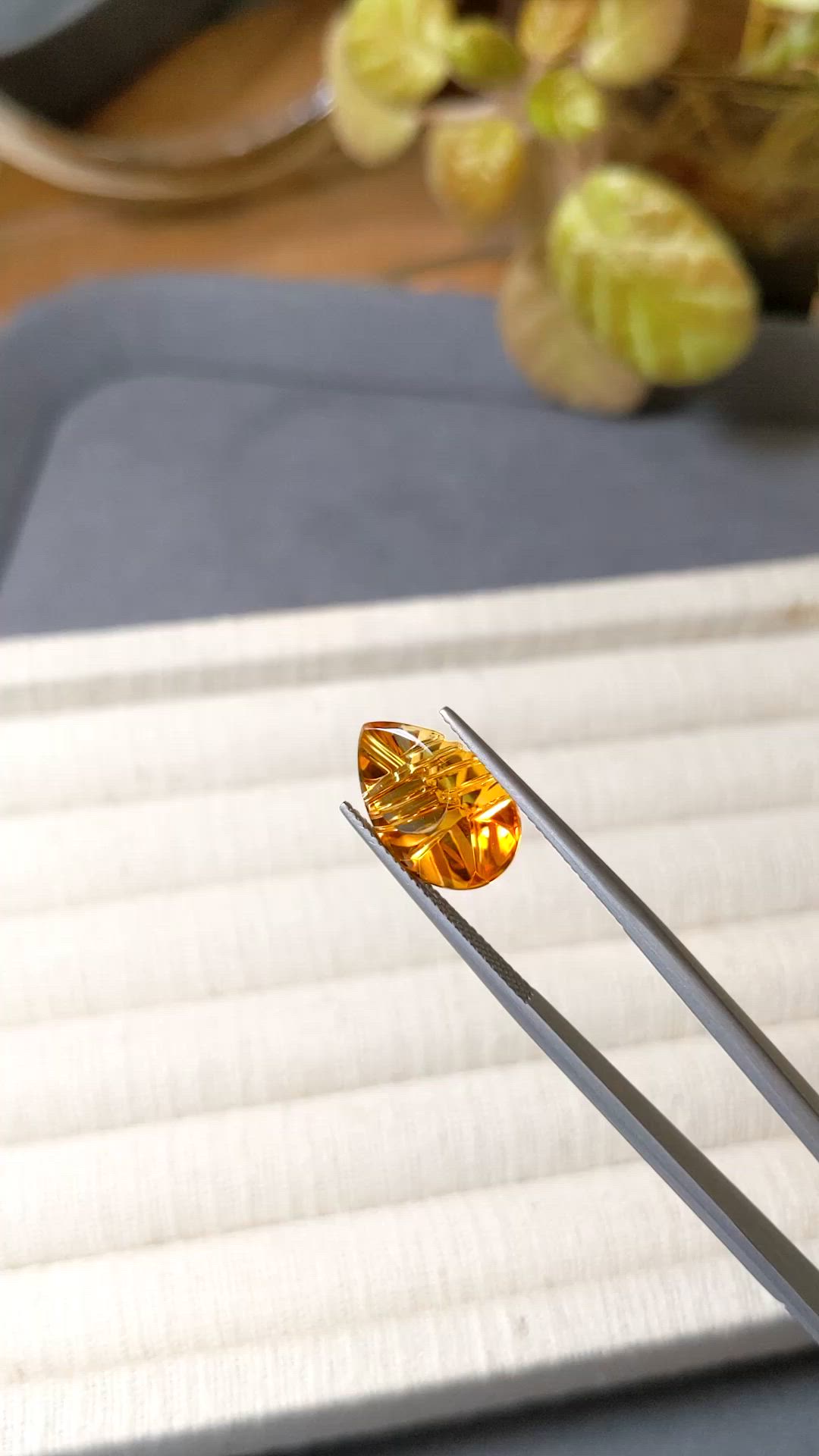5.09 Ct. Orange Citrine from Brazil Size Video