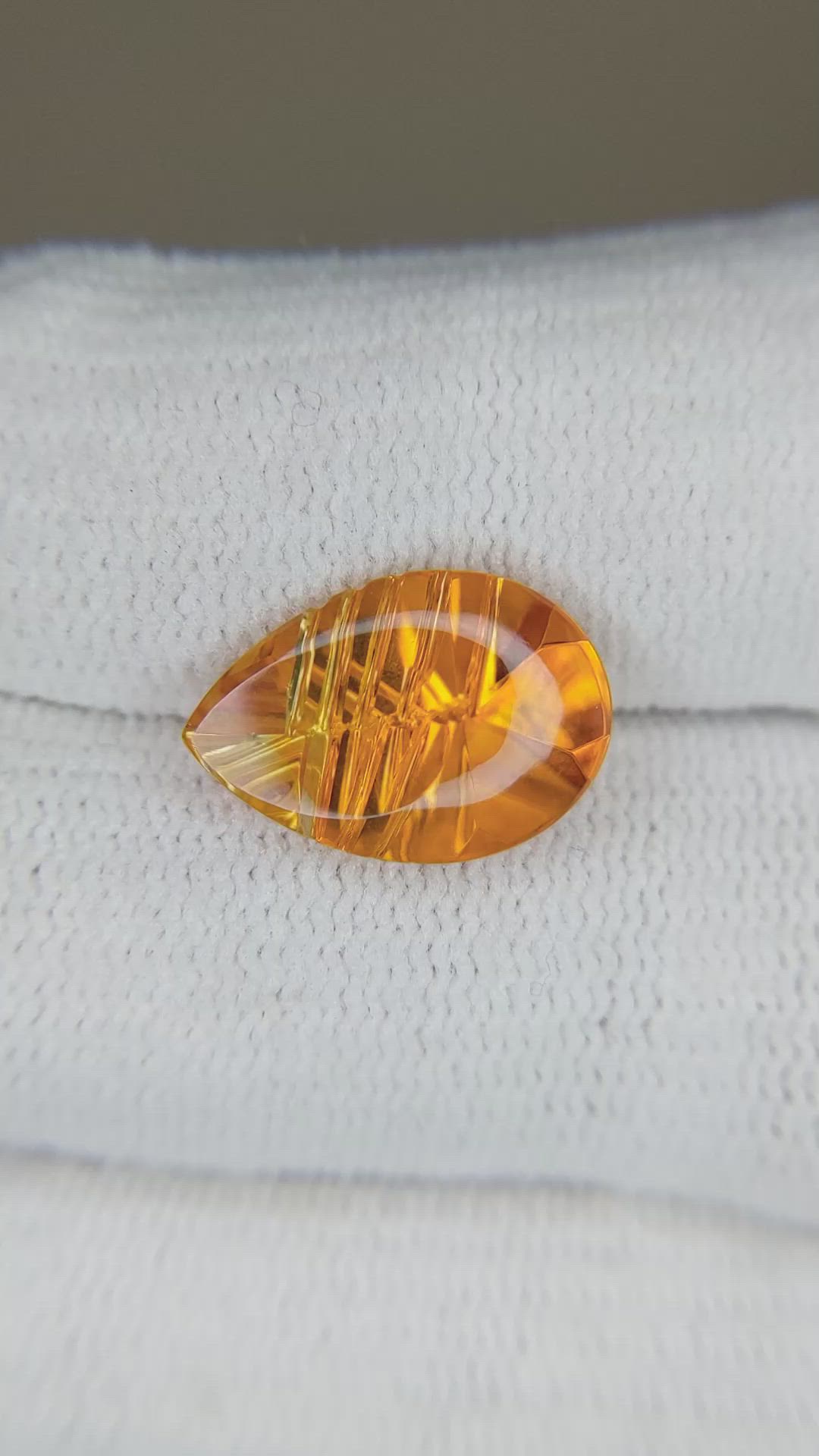 5.09 Ct. Orange Citrine from Brazil Size Video
