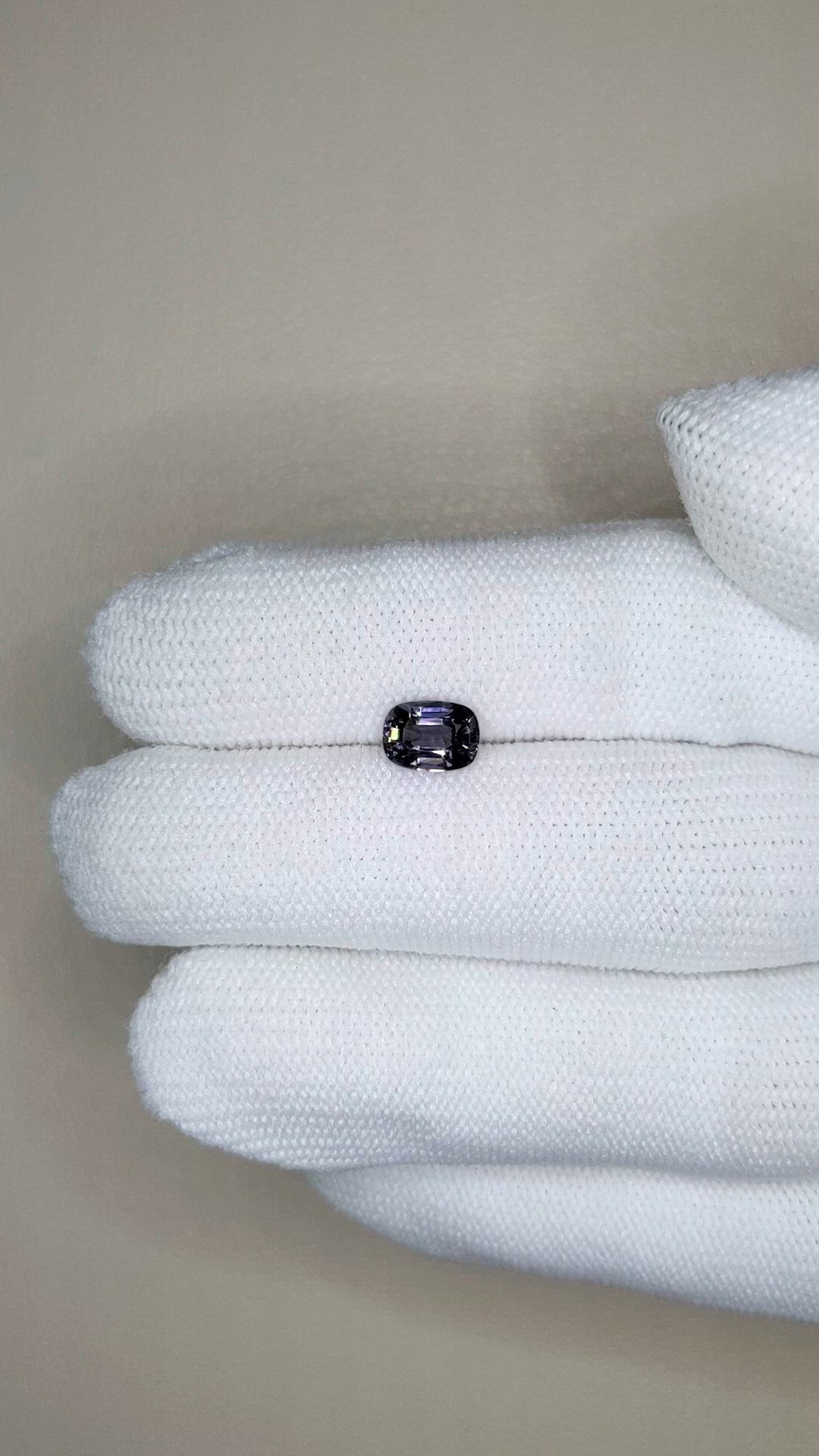 1.16 Ct. Purplish Grey Spinel from Burma (Myanmar) Size Video