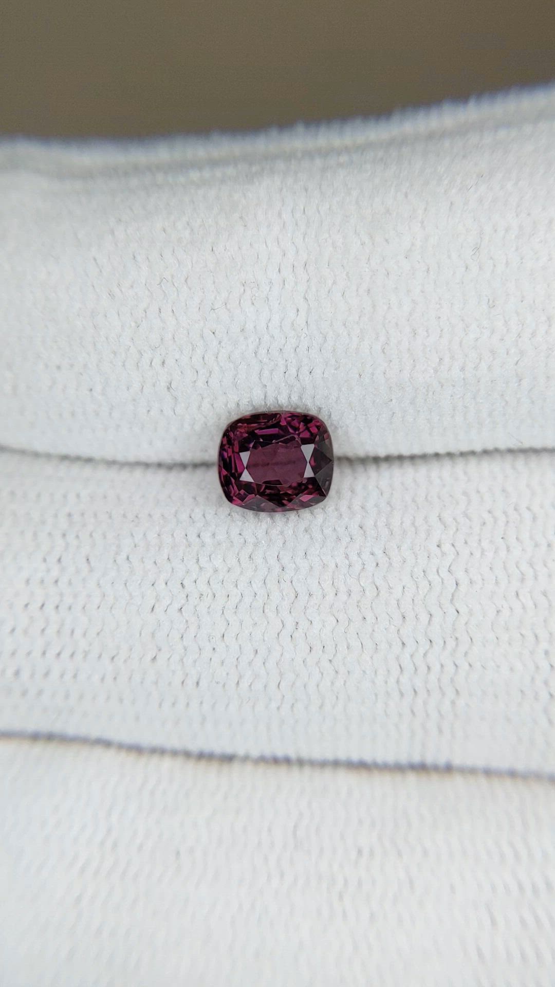 1.10 Ct. Pinkish Purple Spinel from Burma (Myanmar) Size Video