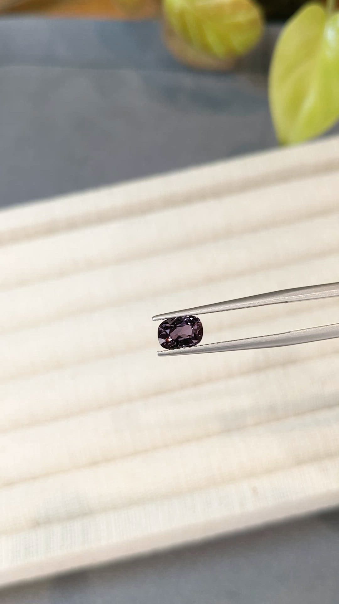 1.12 Ct. Purple Spinel from Burma (Myanmar) Size Video