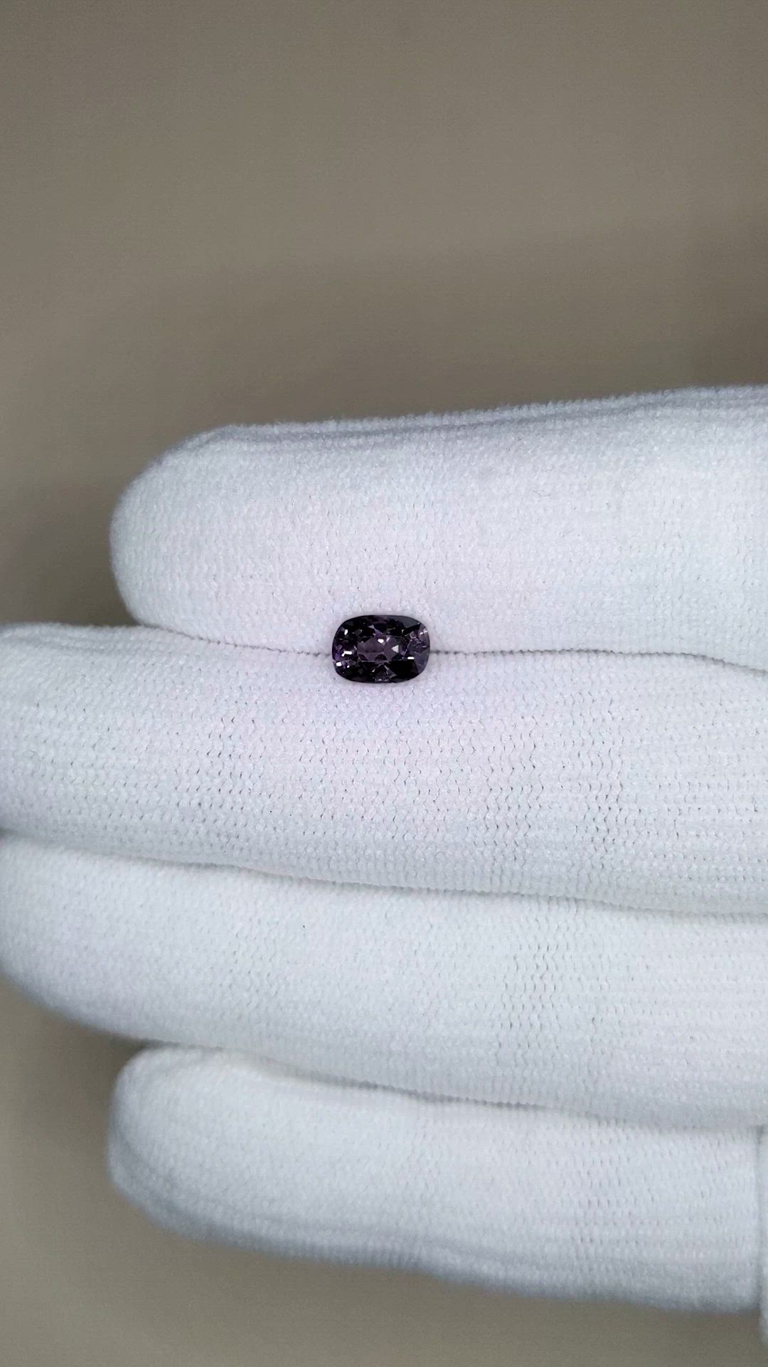1.12 Ct. Purple Spinel from Burma (Myanmar) Size Video