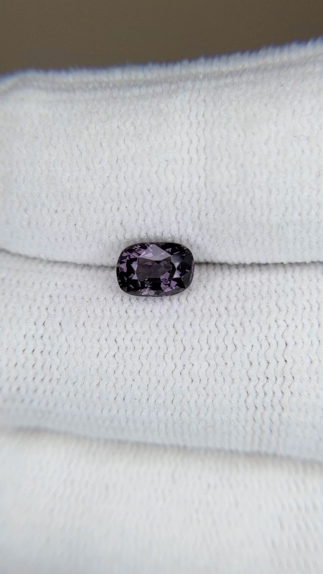 1.12 Ct. Purple Spinel from Burma (Myanmar) Size Video