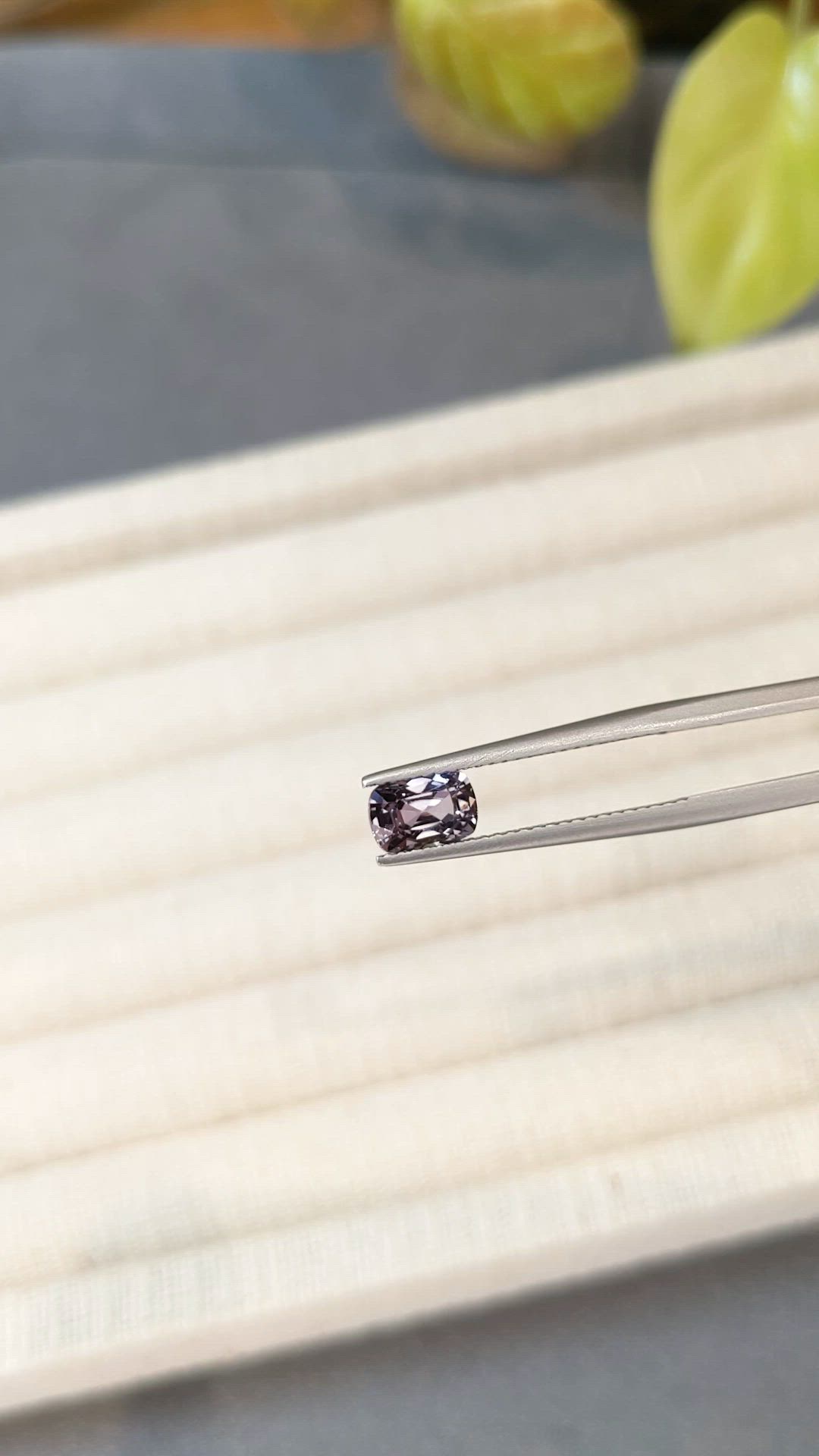 1.10 Ct. Purplish Grey Spinel from Burma (Myanmar) Size Video