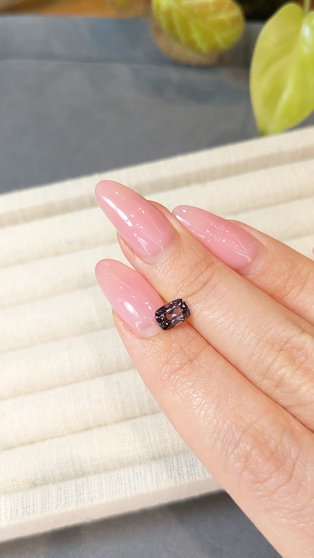 1.10 Ct. Purplish Grey Spinel from Burma (Myanmar) Size Video