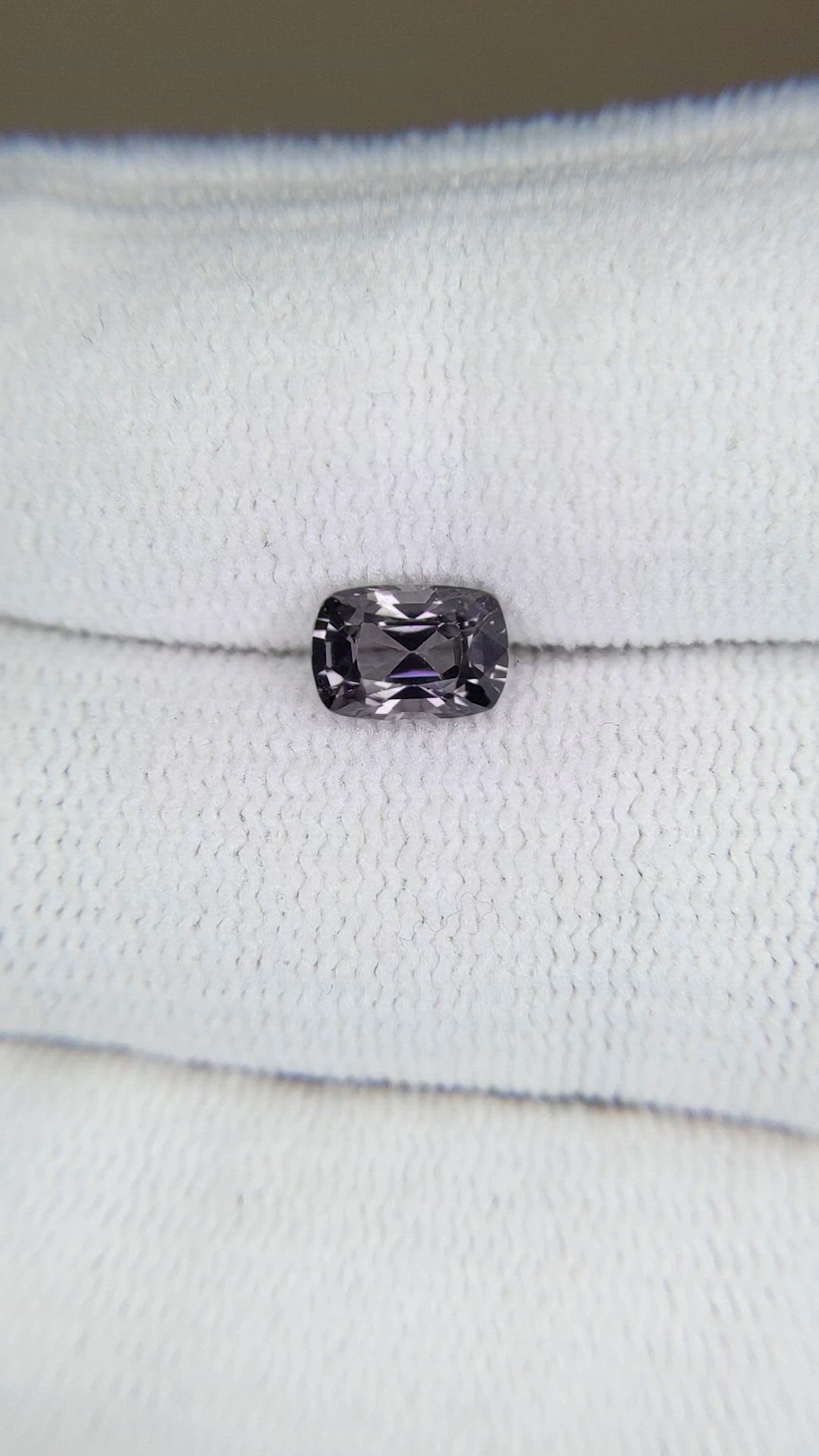 1.10 Ct. Purplish Grey Spinel from Burma (Myanmar) Size Video