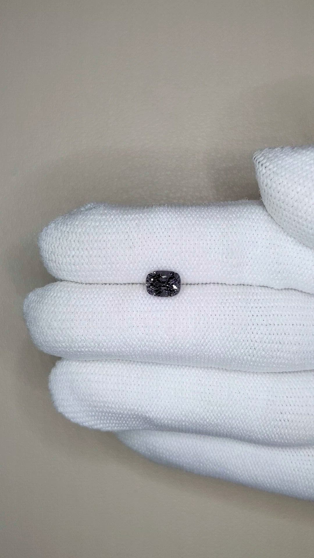 1.30 Ct. Purplish Grey Spinel from Ceylon (Sri Lanka) Size Video