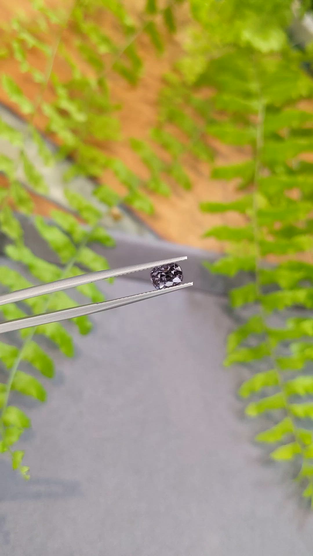 1.30 Ct. Purplish Grey Spinel from Ceylon (Sri Lanka) Size Video