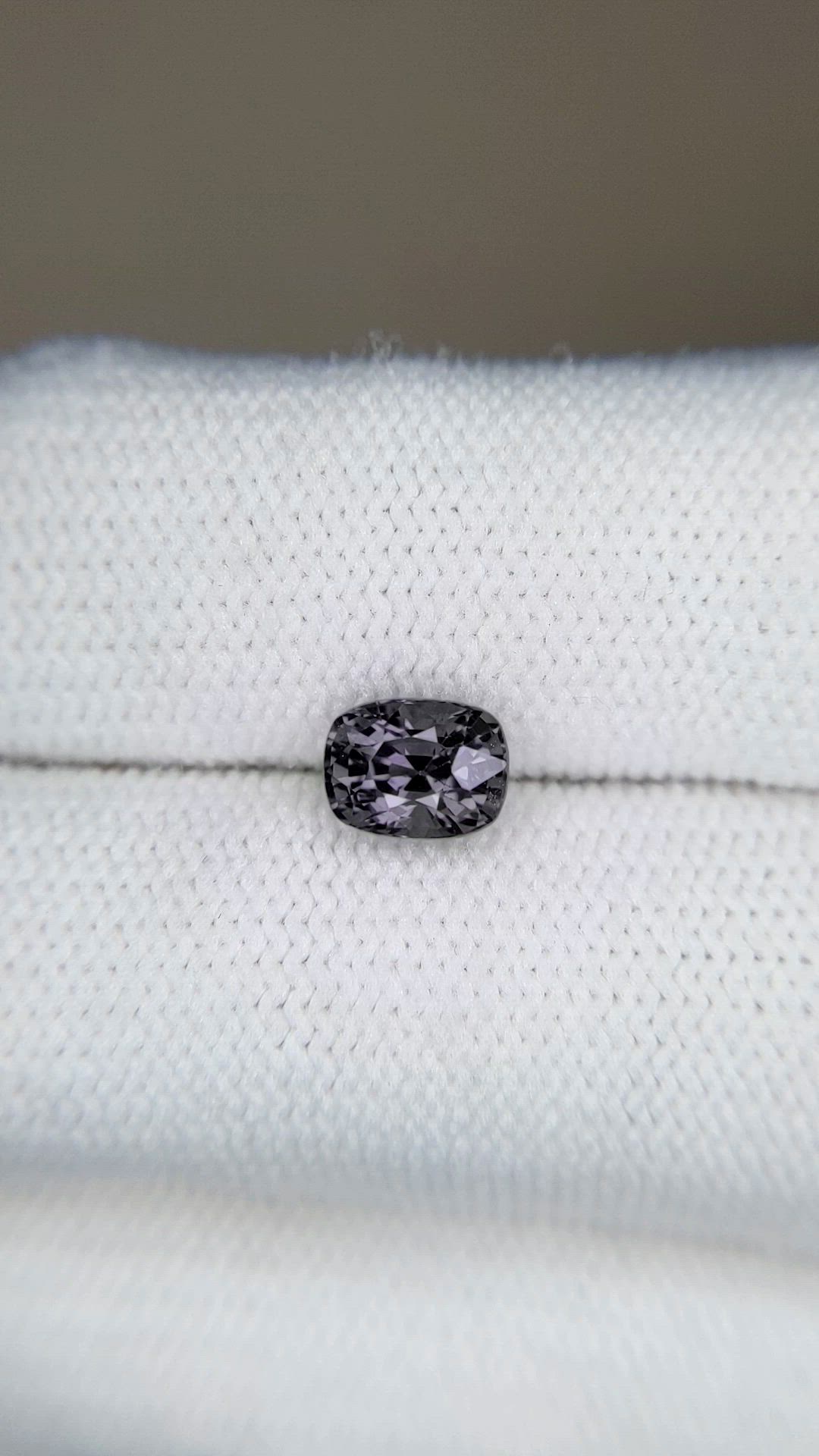 1.30 Ct. Purplish Grey Spinel from Ceylon (Sri Lanka) Size Video