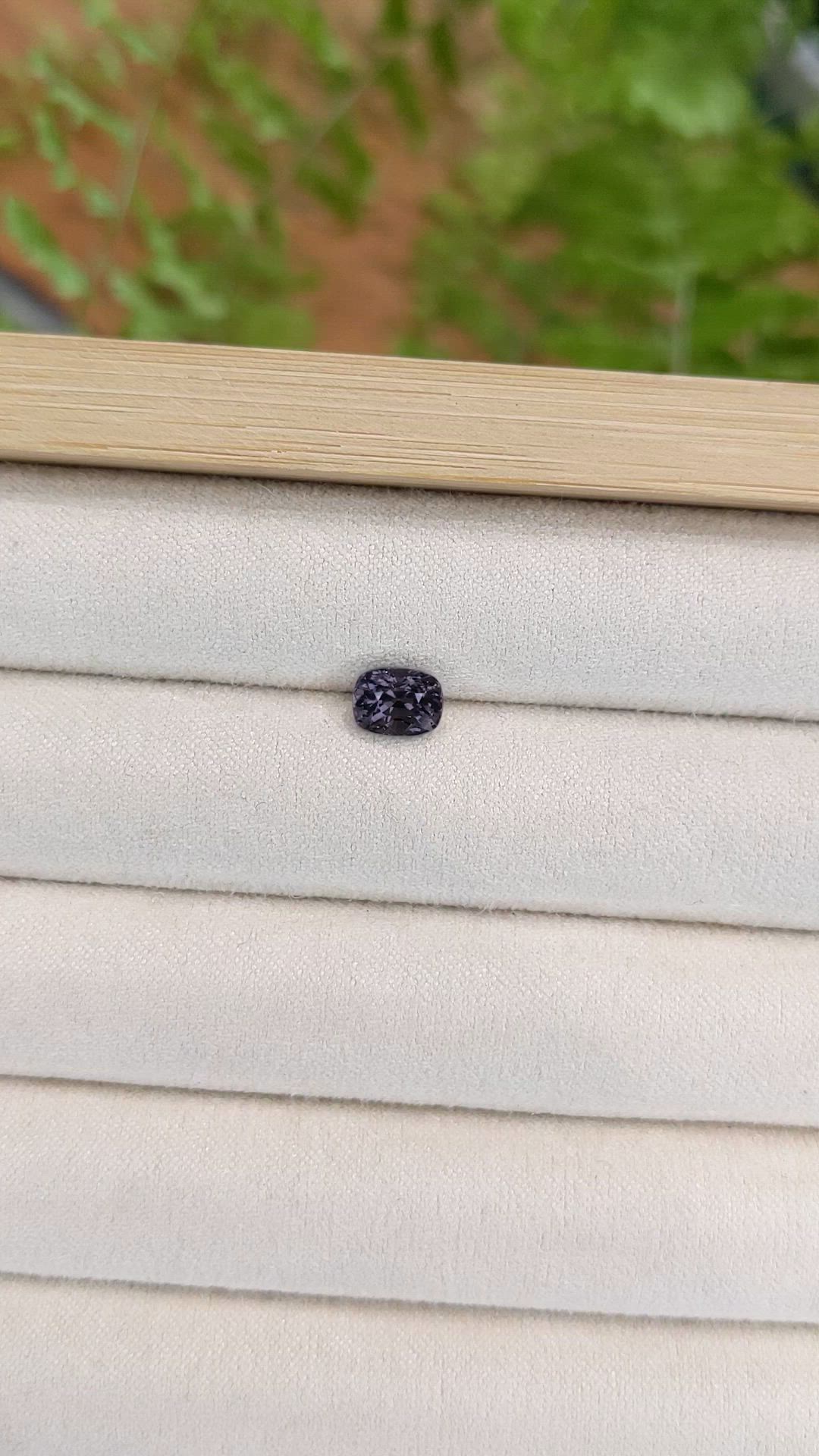 1.30 Ct. Purplish Grey Spinel from Ceylon (Sri Lanka) Size Video
