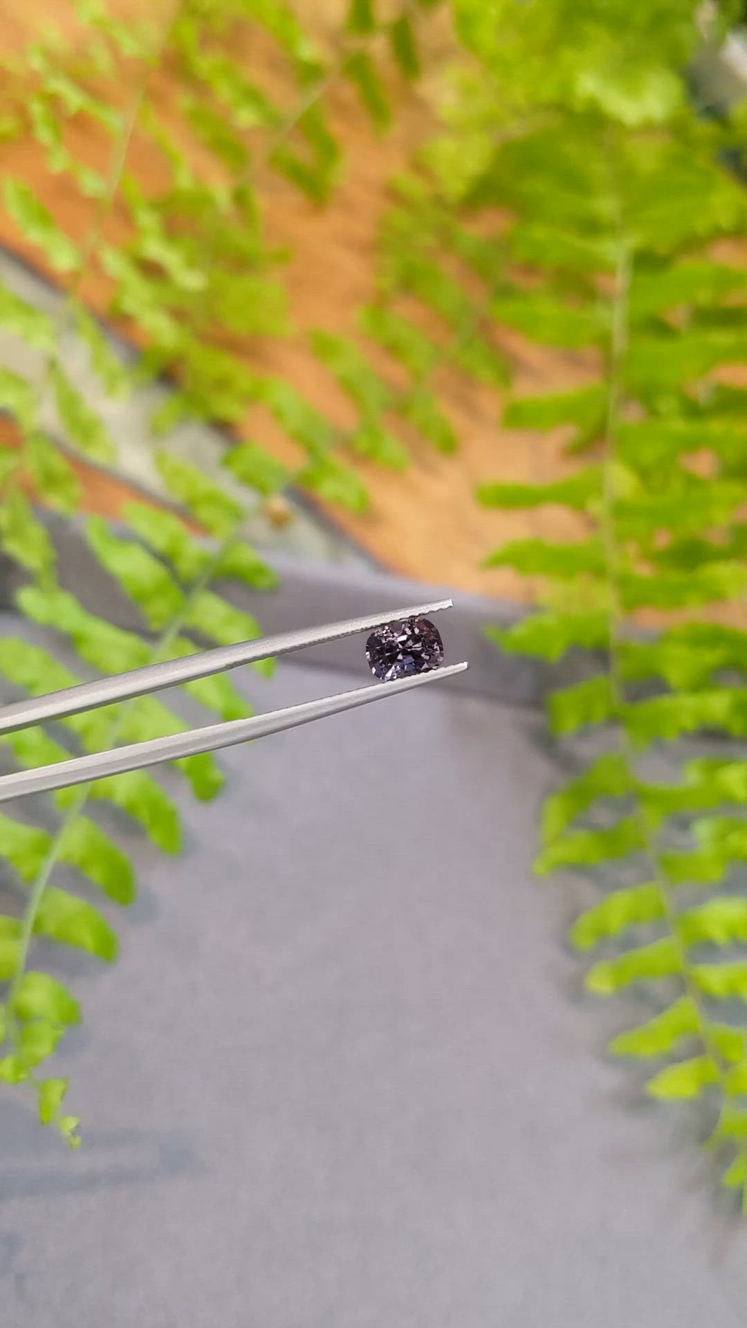 1.18 Ct. Purplish Grey Spinel from Burma (Myanmar) Size Video