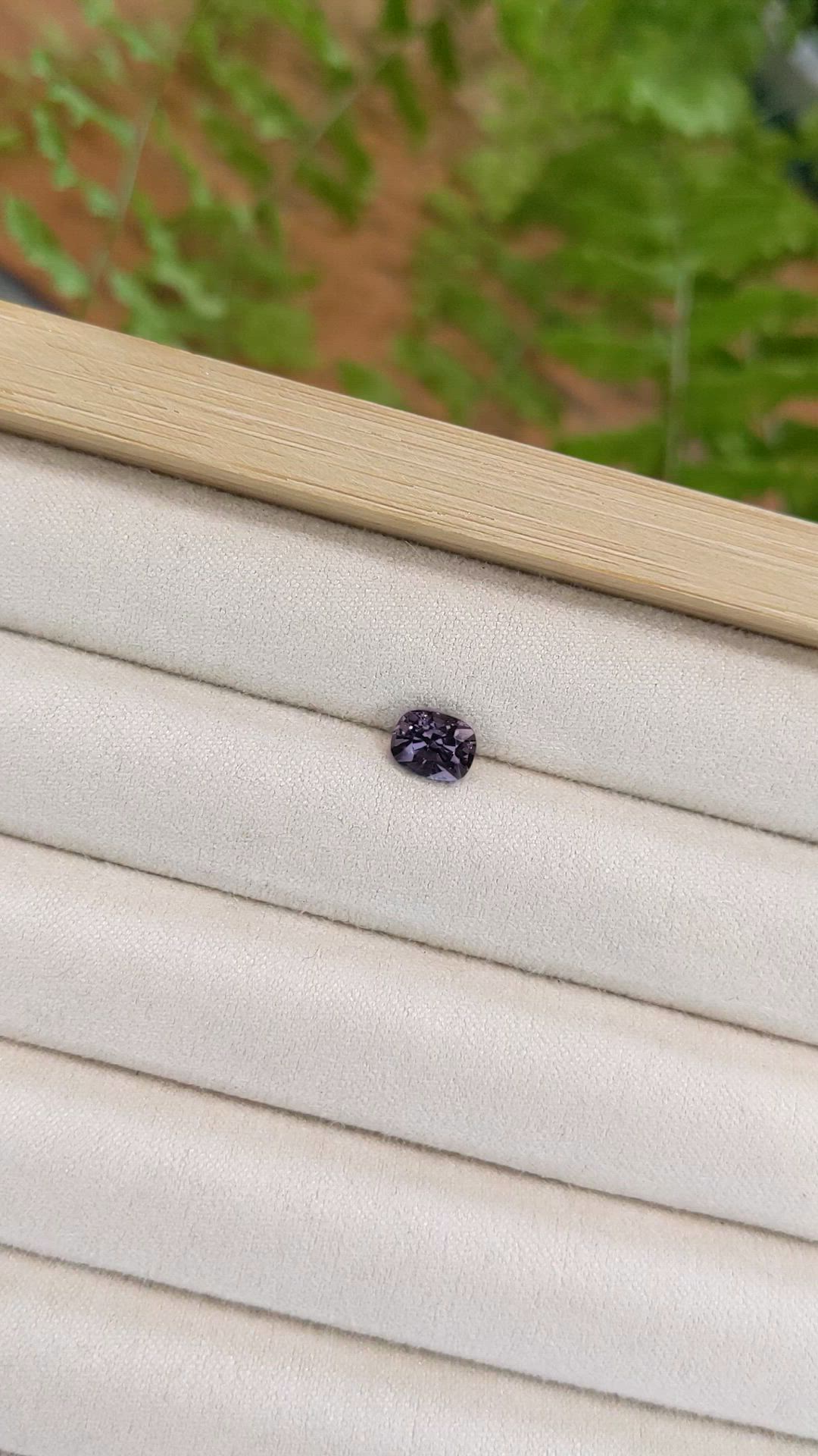 1.18 Ct. Purplish Grey Spinel from Burma (Myanmar) Size Video