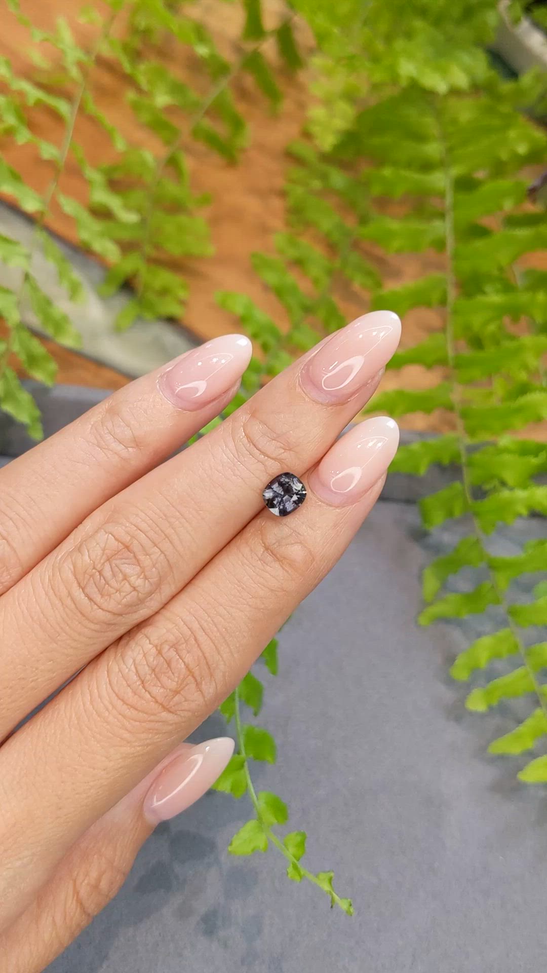 1.02 Ct. Bluish Purple Spinel from Burma (Myanmar) Size Video