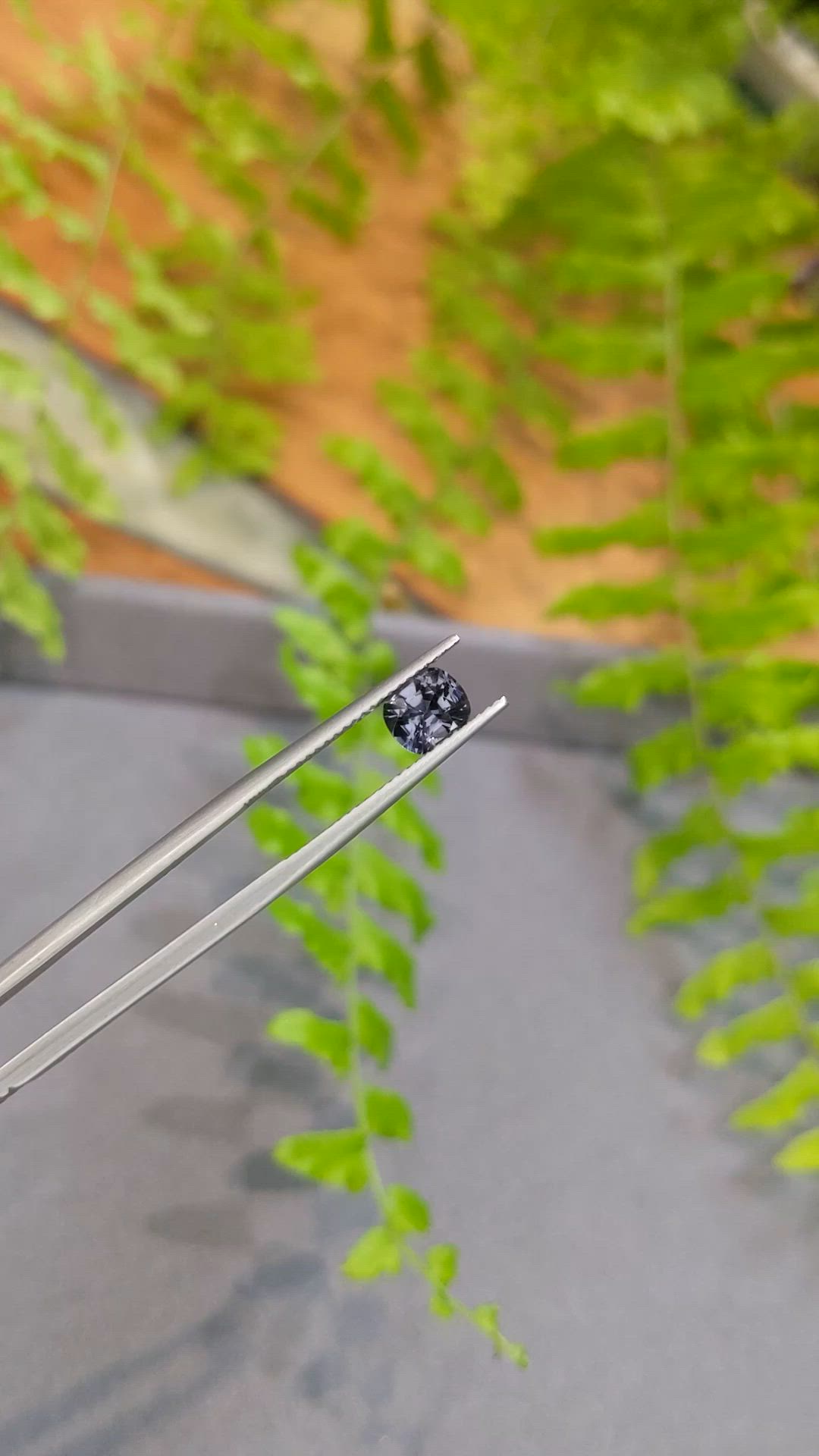 1.02 Ct. Bluish Purple Spinel from Burma (Myanmar) Size Video