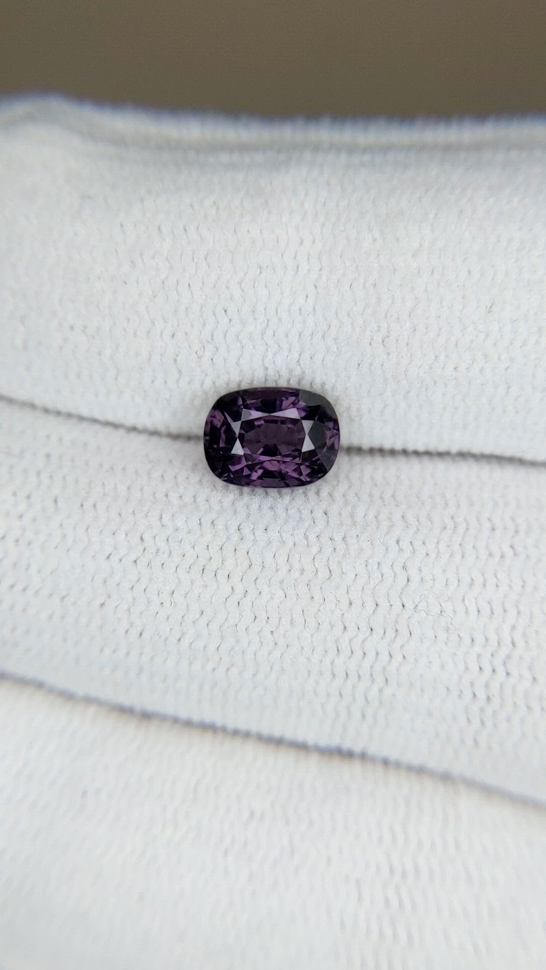 1.52 Ct. Pinkish Purple Spinel from Burma (Myanmar) Size Video