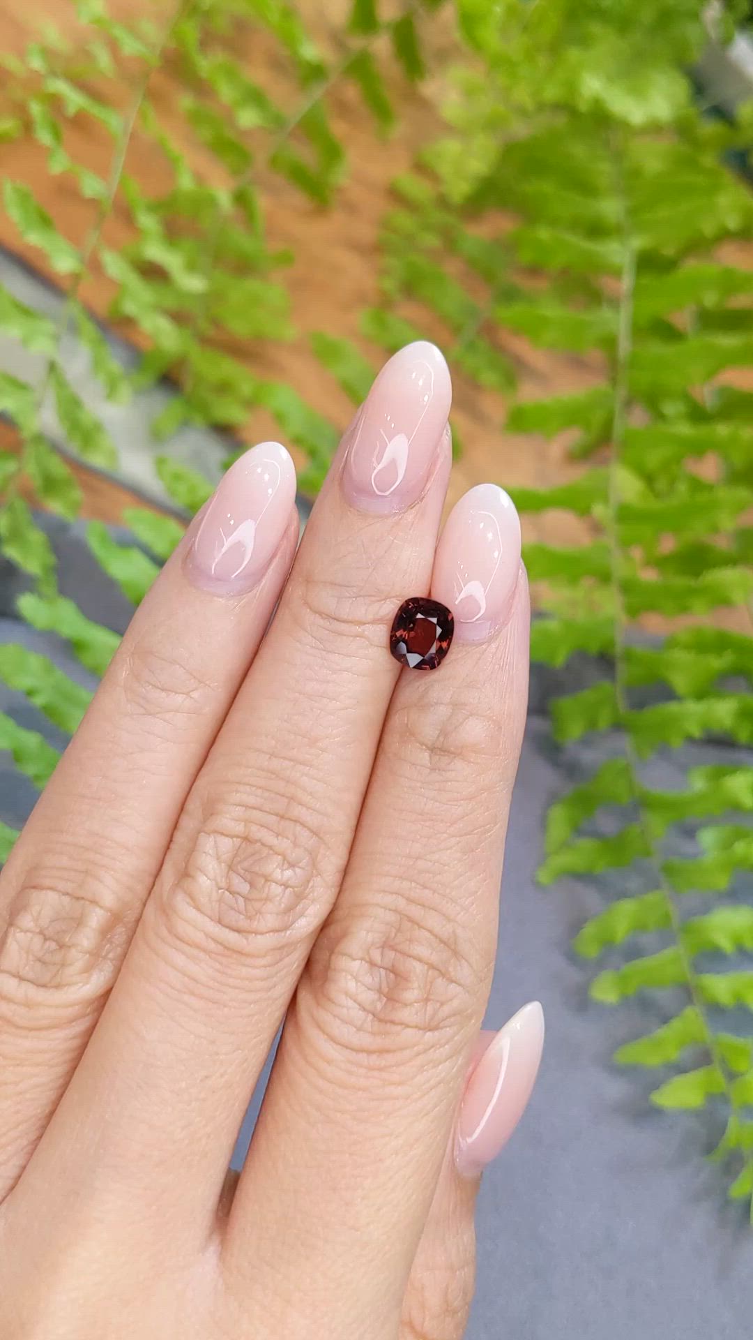 1.16 Ct. Brownish Orange Spinel from Burma (Myanmar) Size Video