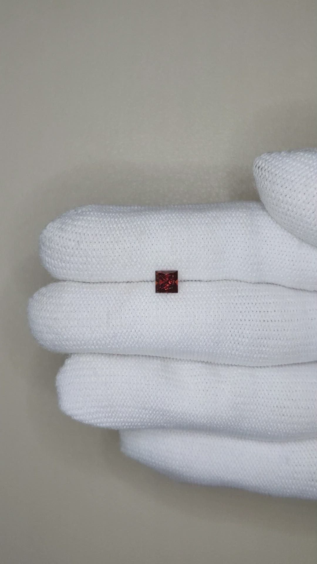 0.65 Ct. Madeira (Reddish Orange) Citrine from Brazil Size Video