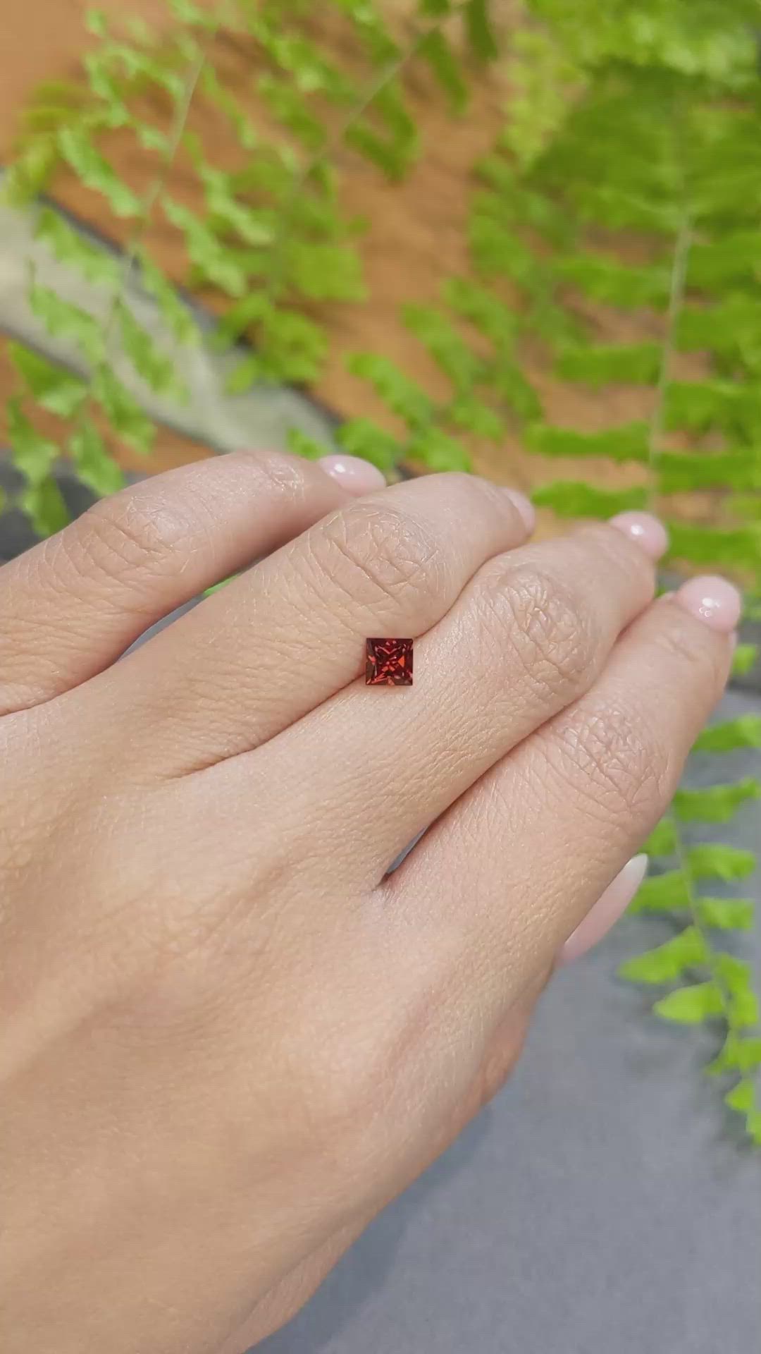 0.65 Ct. Madeira (Reddish Orange) Citrine from Brazil Size Video