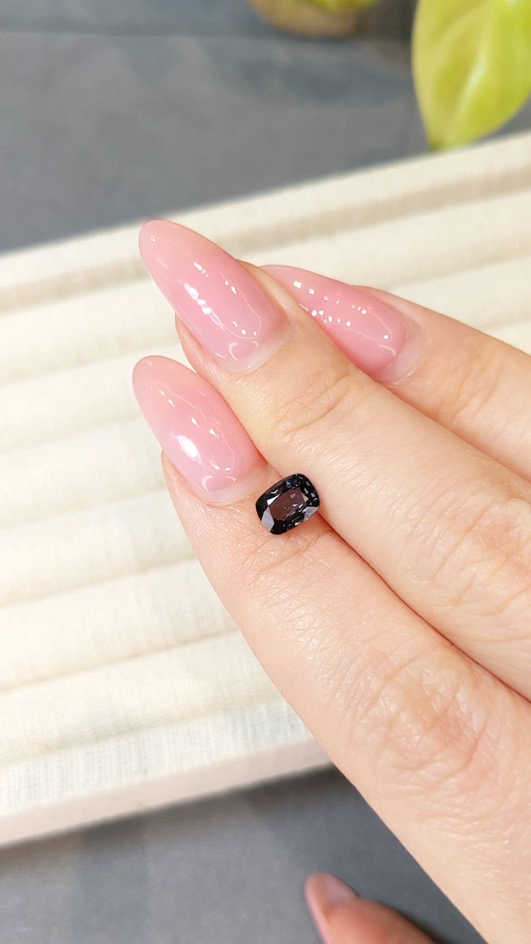 1.03 Ct. Bluish Purple Spinel from Burma (Myanmar) Size Video