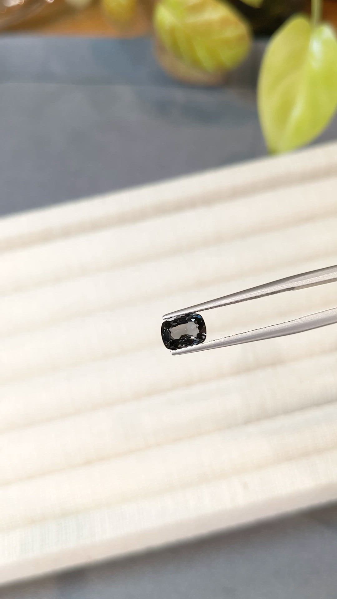 1.03 Ct. Bluish Purple Spinel from Burma (Myanmar) Size Video