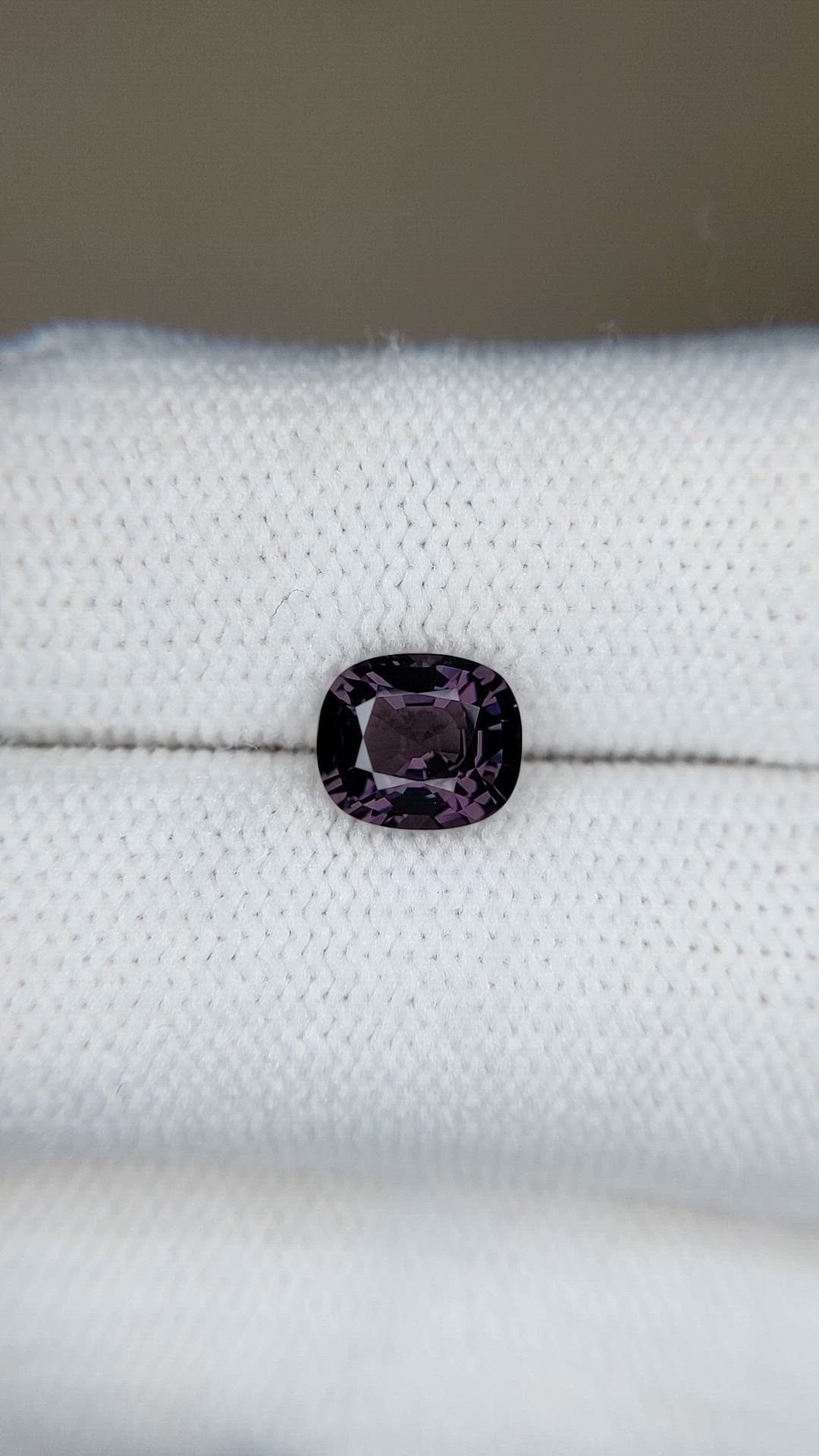 1.46 Ct. Purplish Grey Spinel from Burma (Myanmar) Size Video