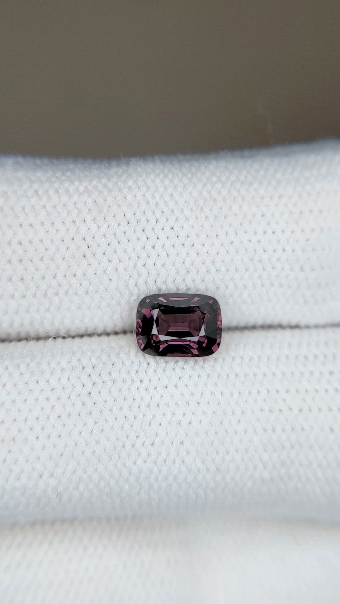 1.30 Ct. Pinkish Purple Spinel from Burma (Myanmar) Size Video