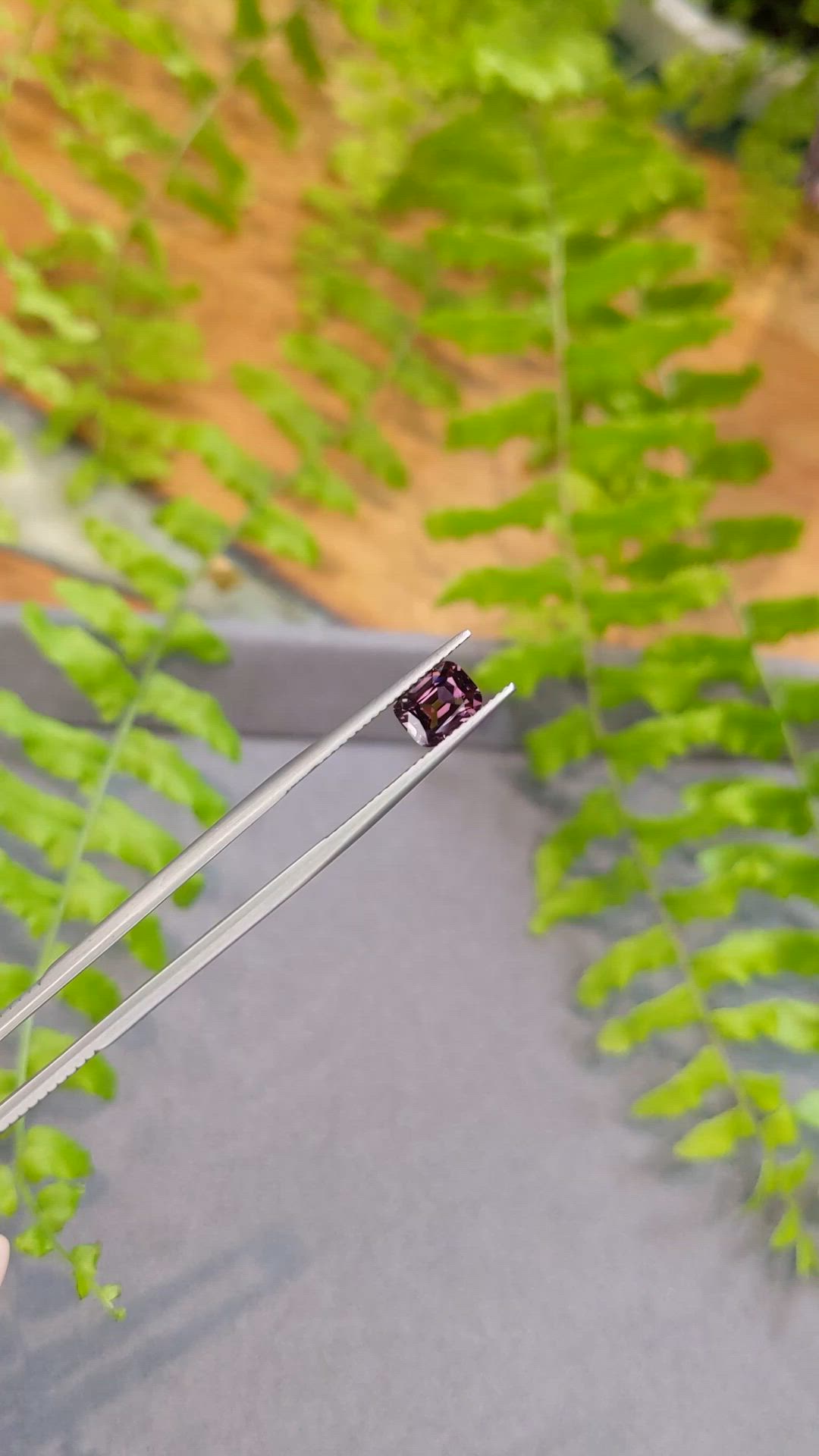 1.25 Ct. Pinkish Purple Spinel from Burma (Myanmar) Size Video