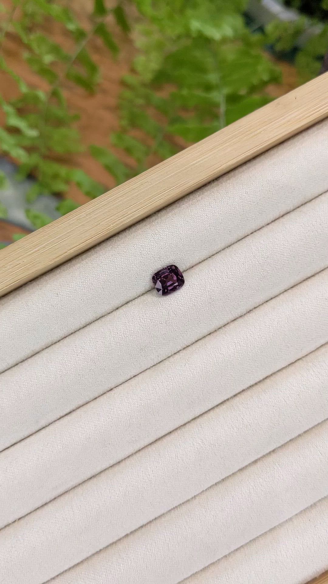 1.39 Ct. Pinkish Purple Spinel from Burma (Myanmar) Size Video