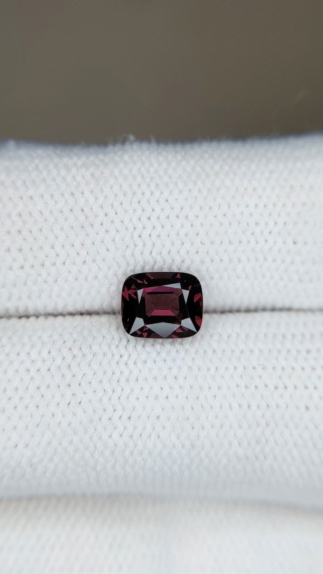 1.22 Ct. Pinkish Purple Spinel from Burma (Myanmar) Size Video