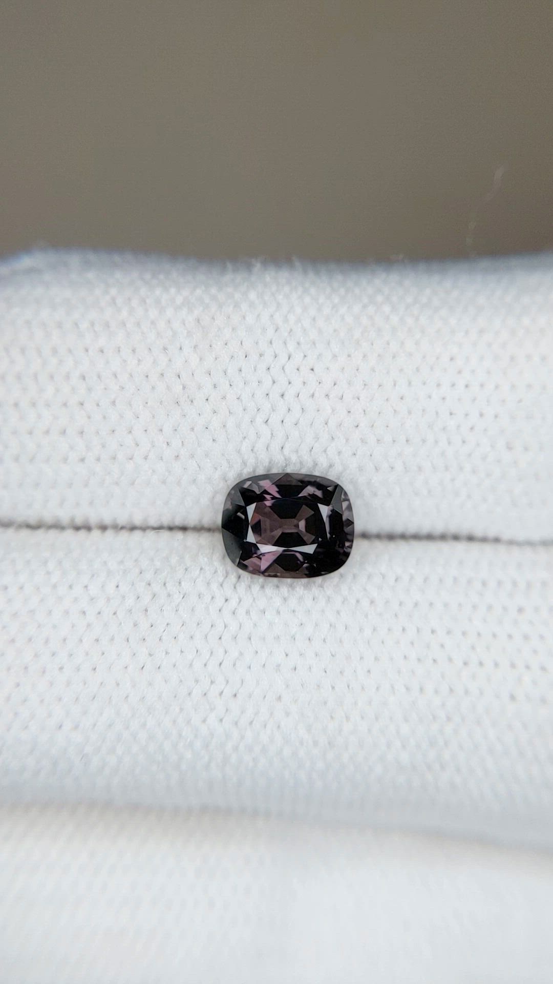 1.40 Ct. Pinkish Purple Spinel from Burma (Myanmar) Size Video