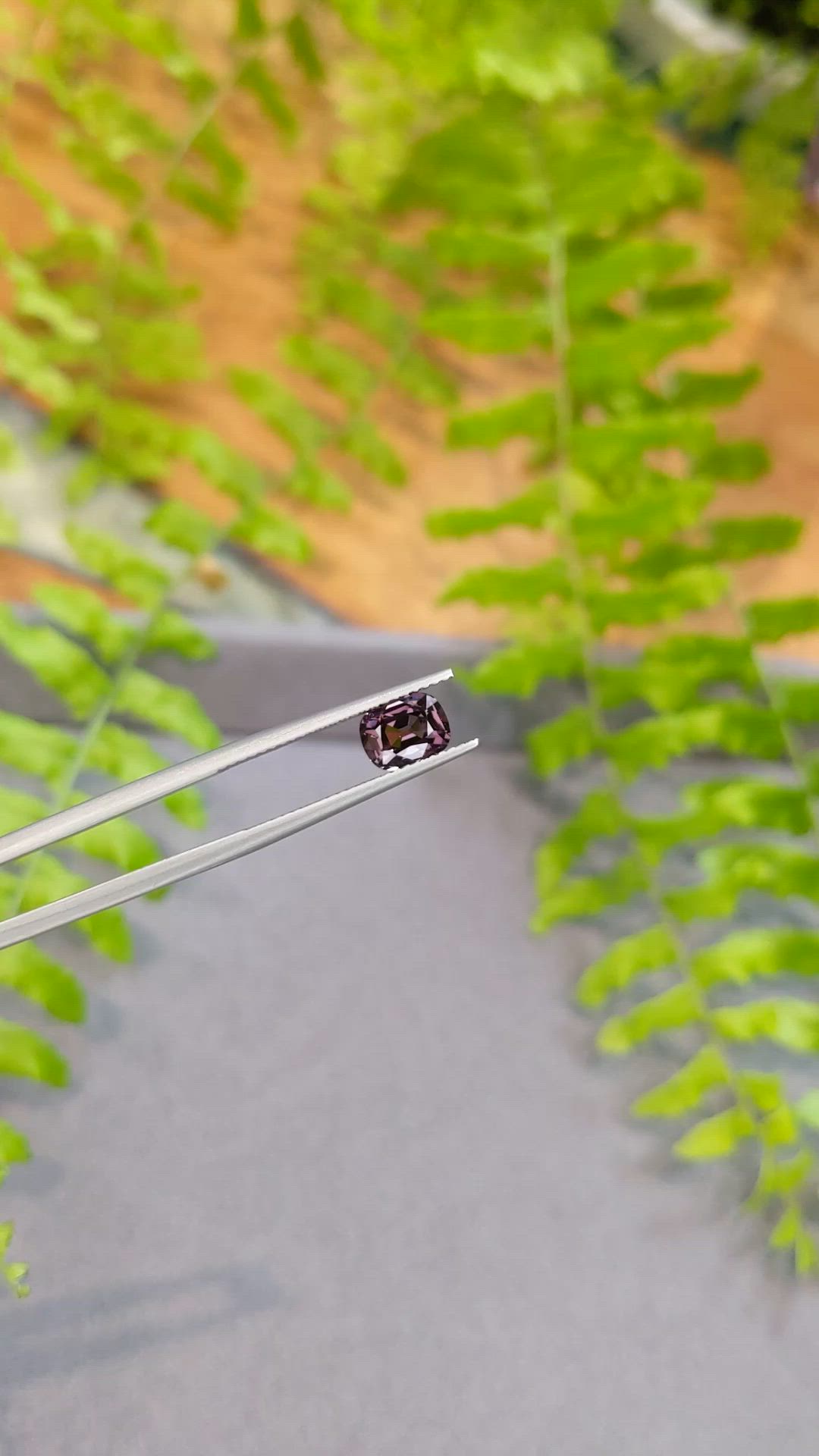1.40 Ct. Pinkish Purple Spinel from Burma (Myanmar) Size Video