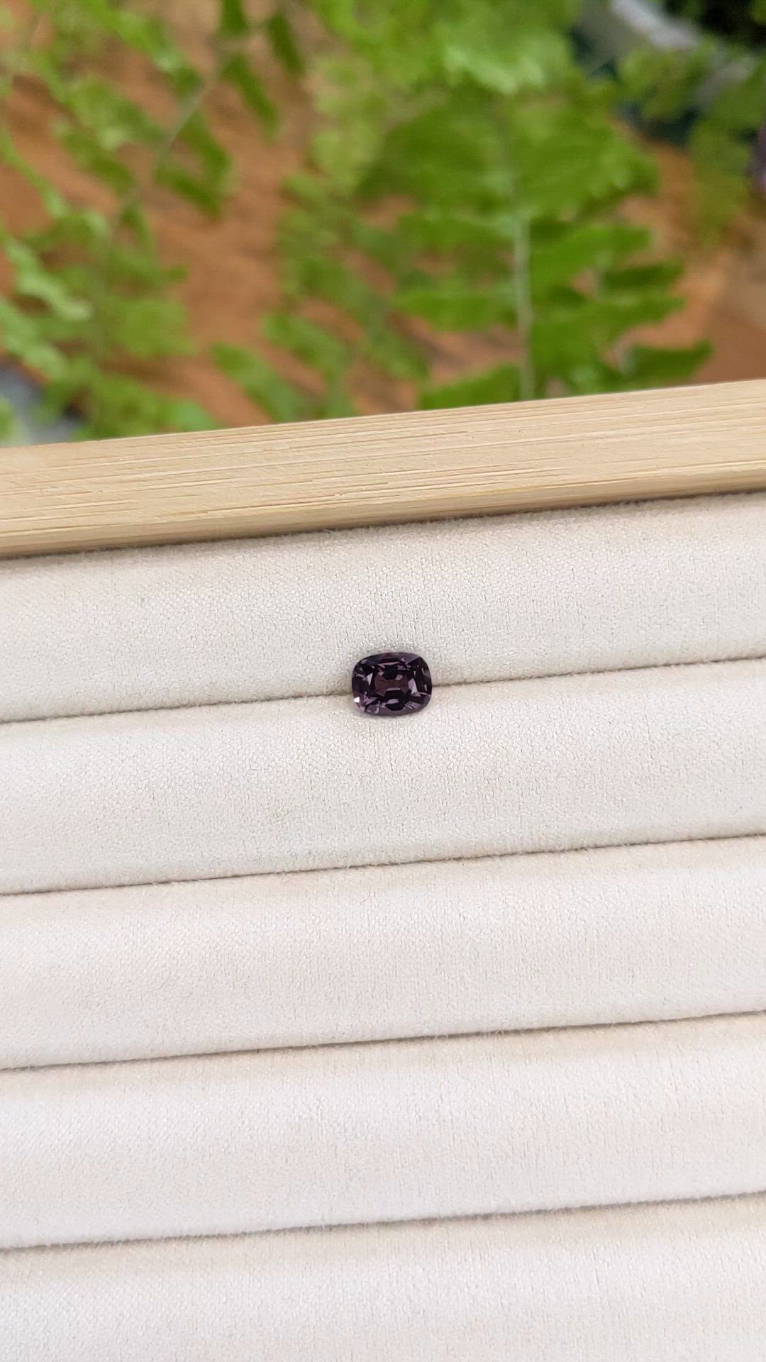 1.40 Ct. Pinkish Purple Spinel from Burma (Myanmar) Size Video