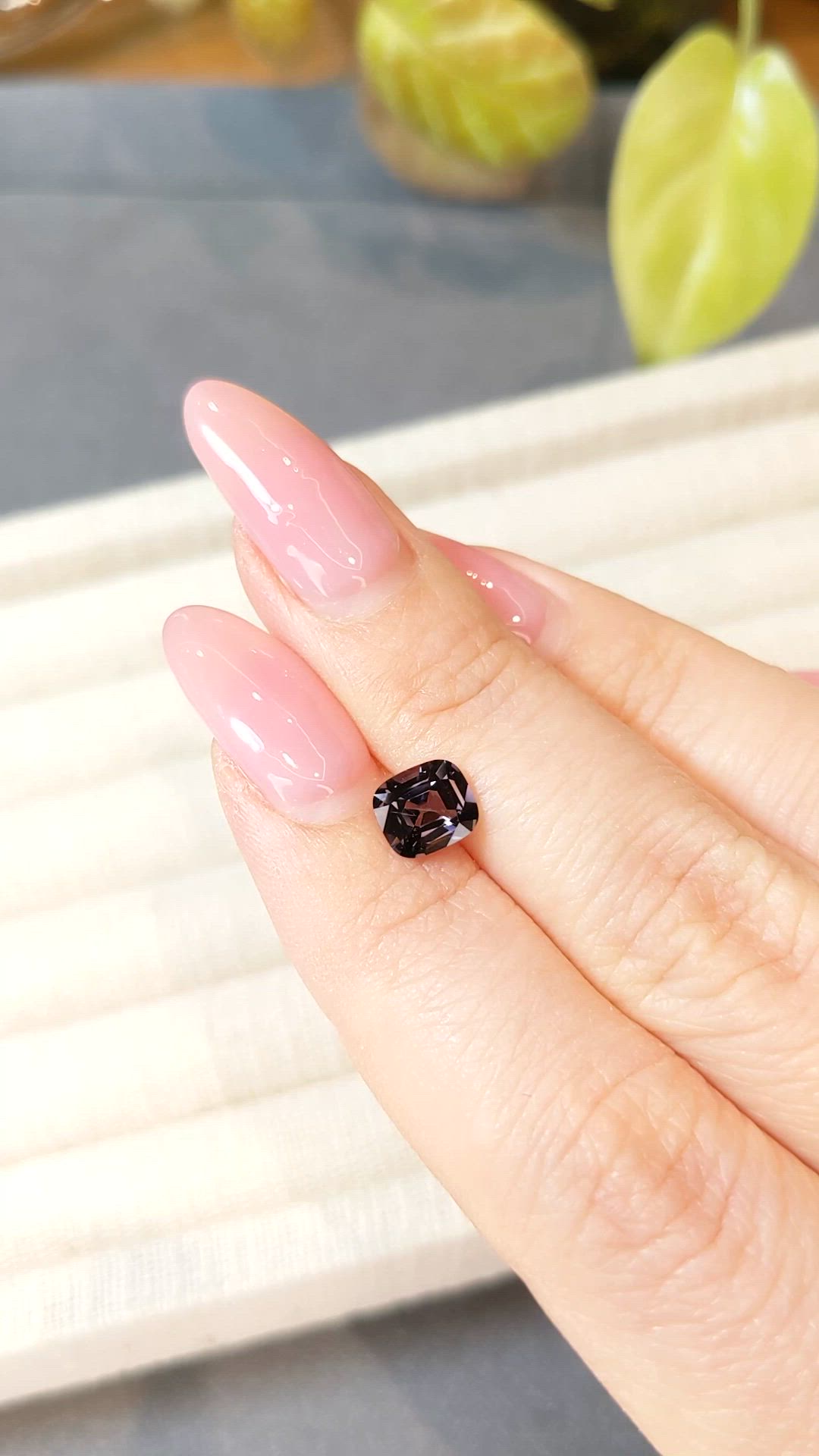 1.28 Ct. Purplish Grey Spinel from Burma (Myanmar) Size Video