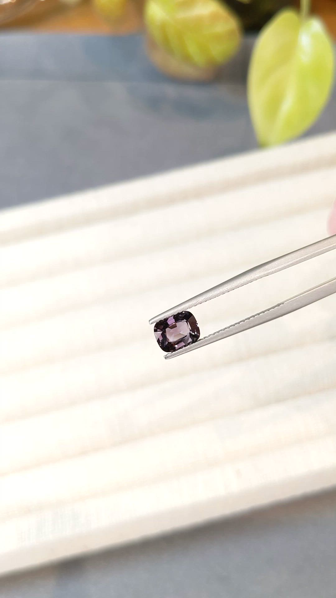 1.23 Ct. Purple Spinel from Burma (Myanmar) Size Video