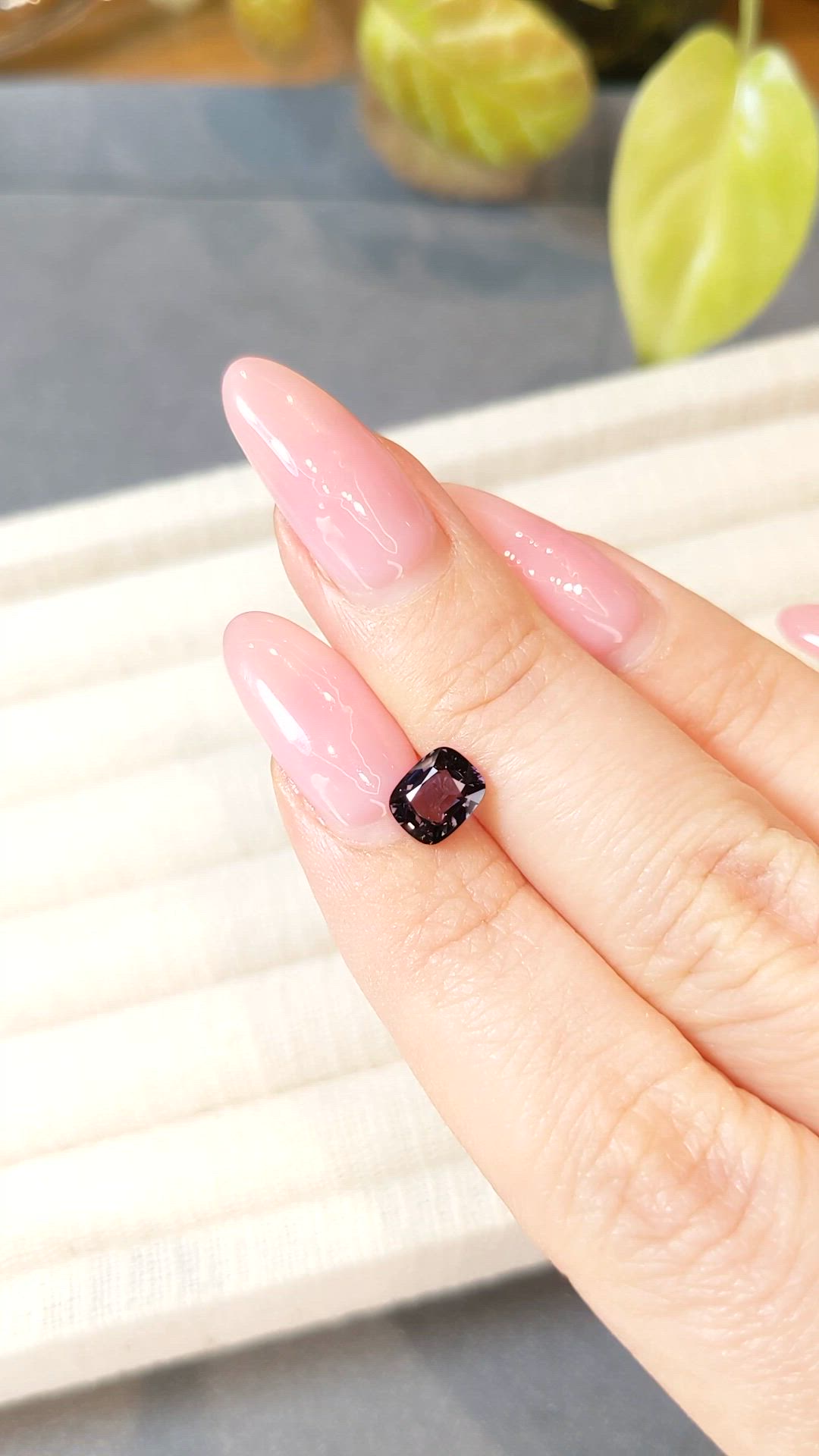 1.23 Ct. Purple Spinel from Burma (Myanmar) Size Video
