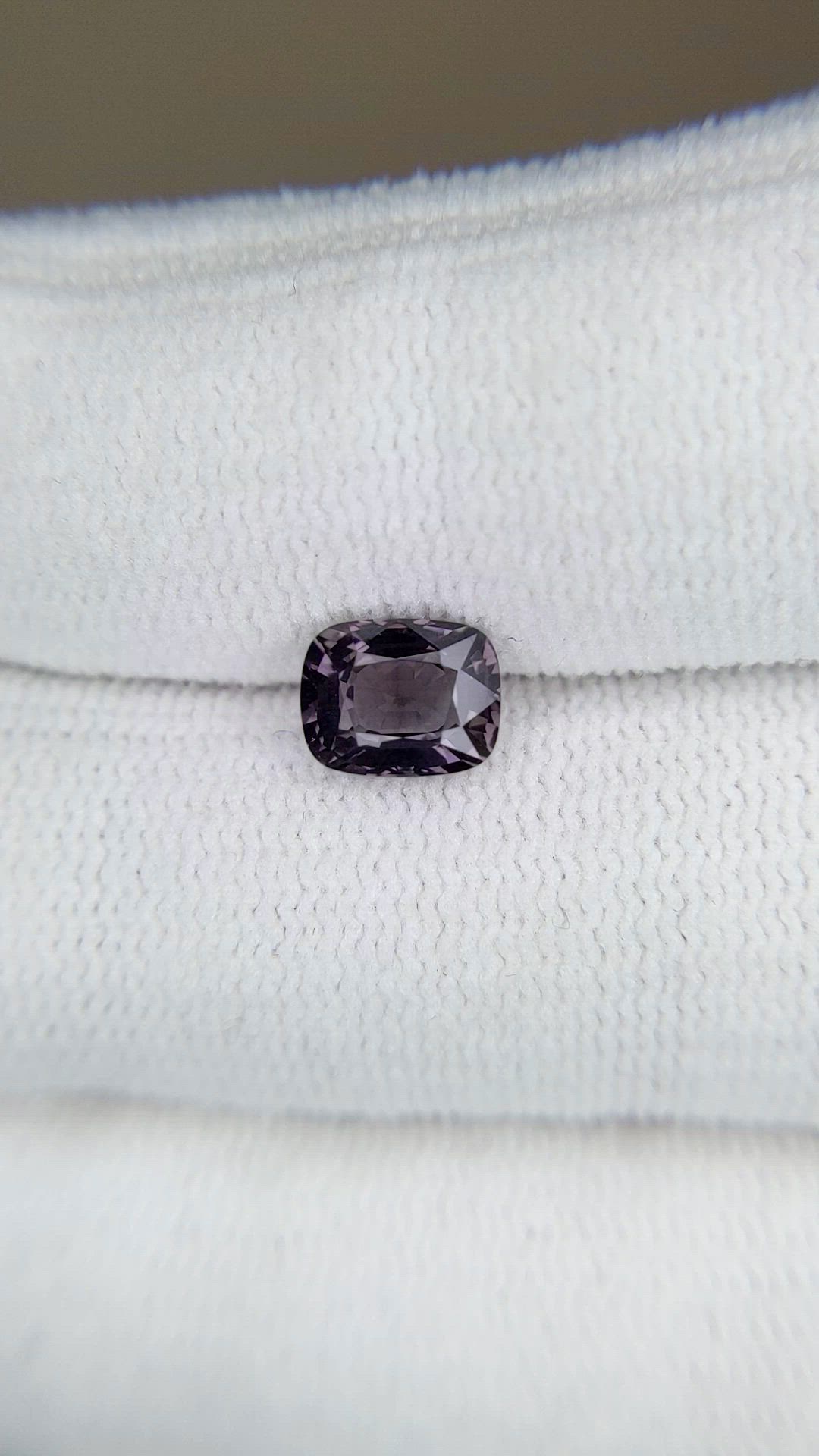 1.23 Ct. Purple Spinel from Burma (Myanmar) Size Video