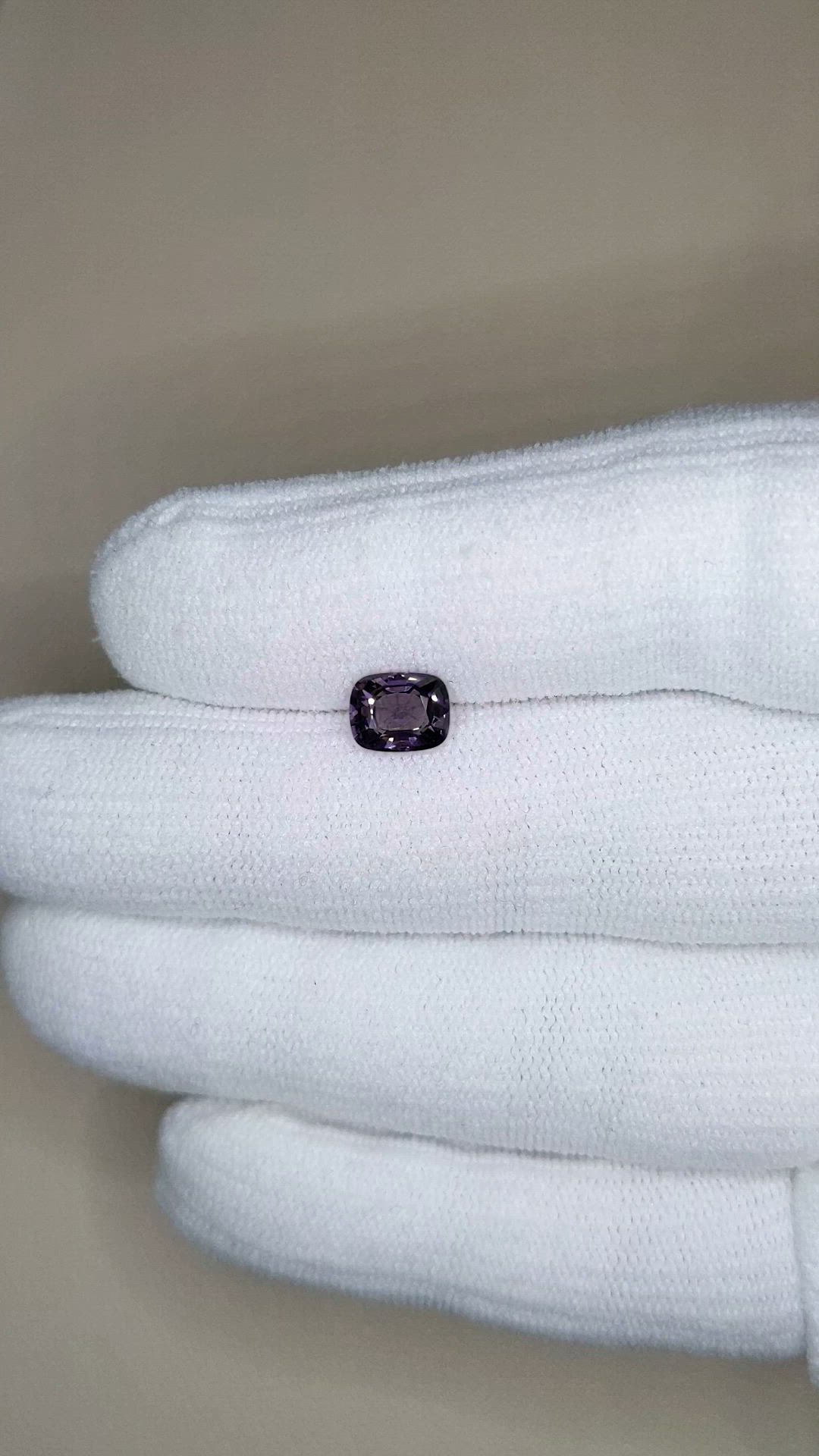1.23 Ct. Purple Spinel from Burma (Myanmar) Size Video