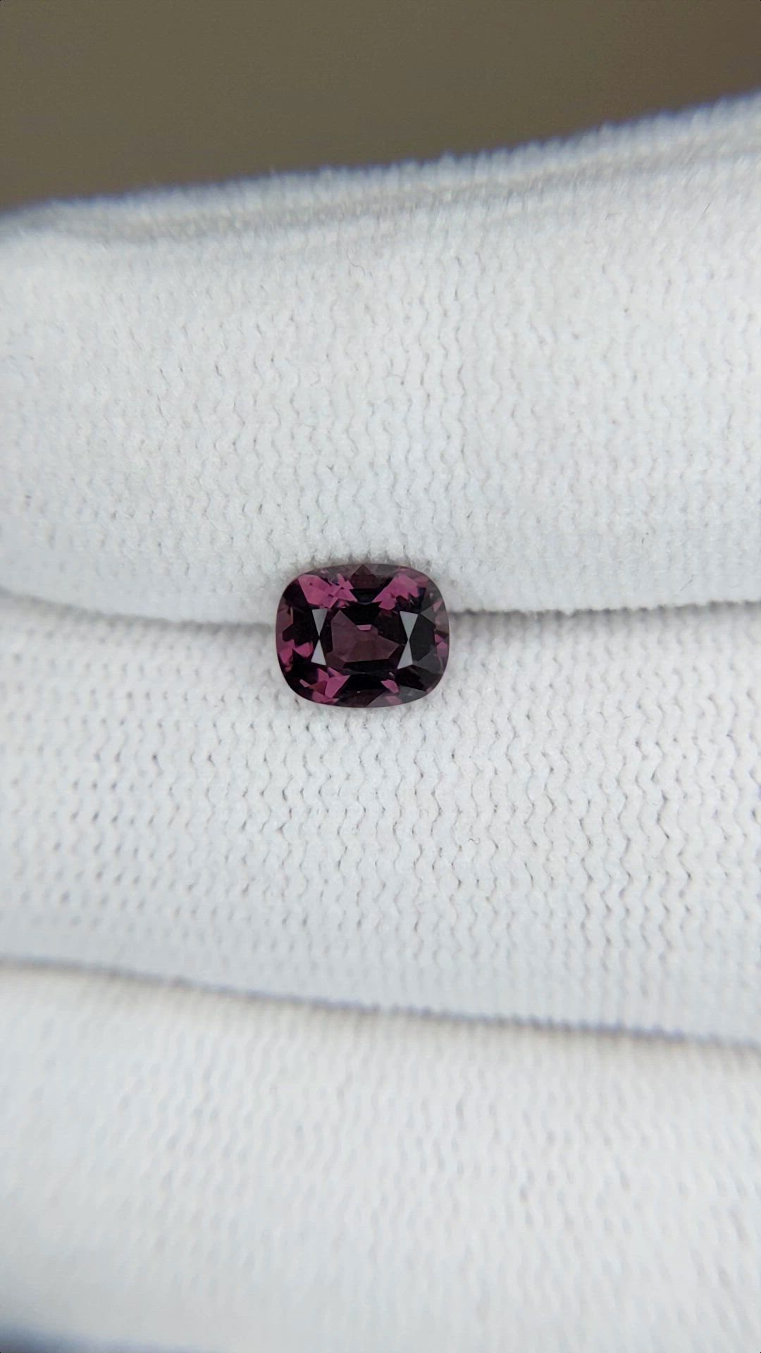 1.30 Ct. Pinkish Purple Spinel from Burma (Myanmar) Size Video